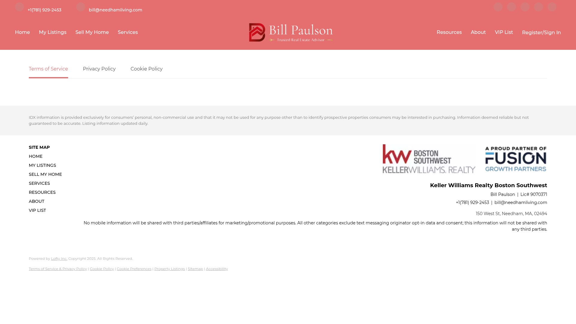 Screenshot of needhamliving.com