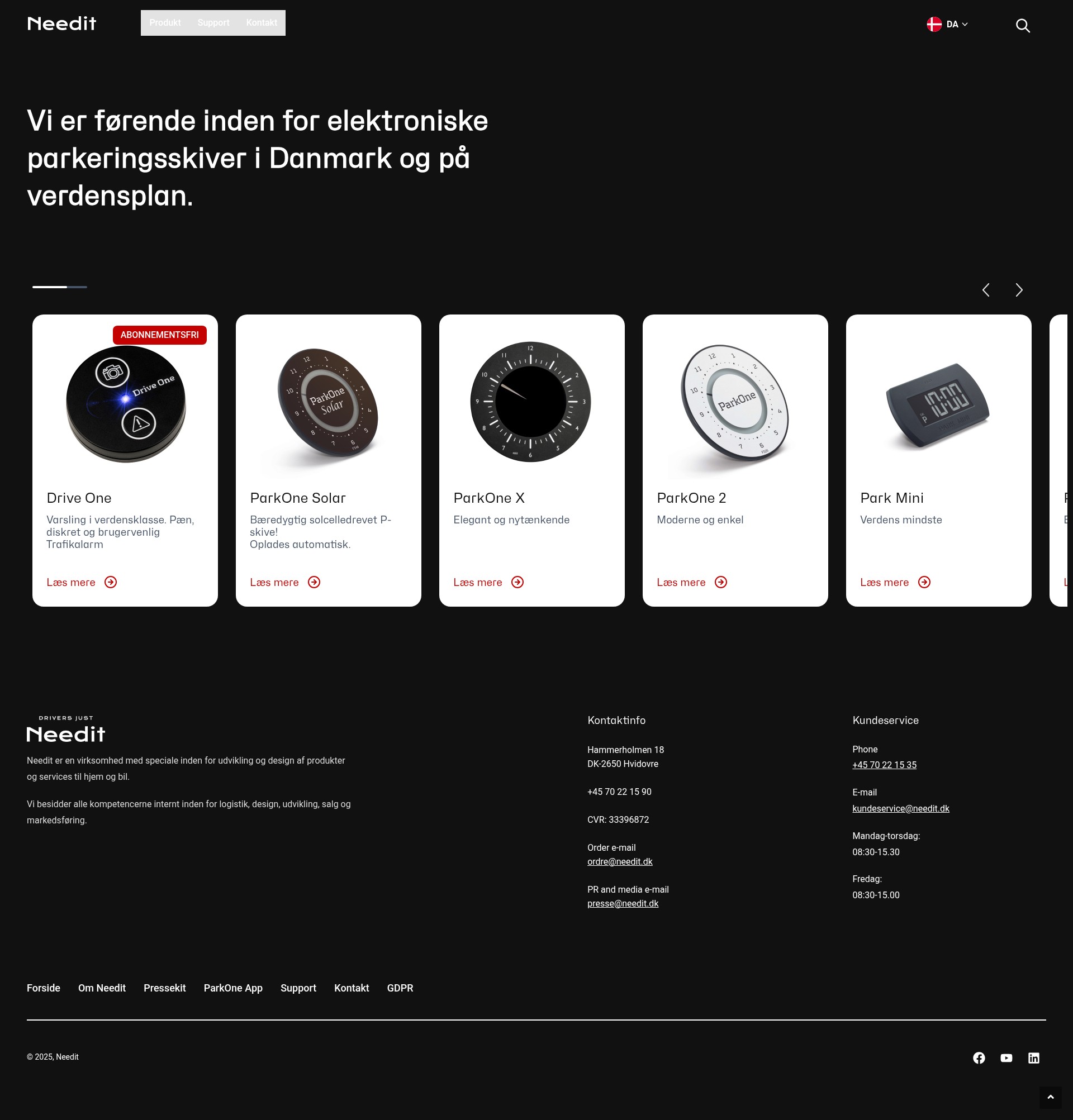 Screenshot of needit.dk