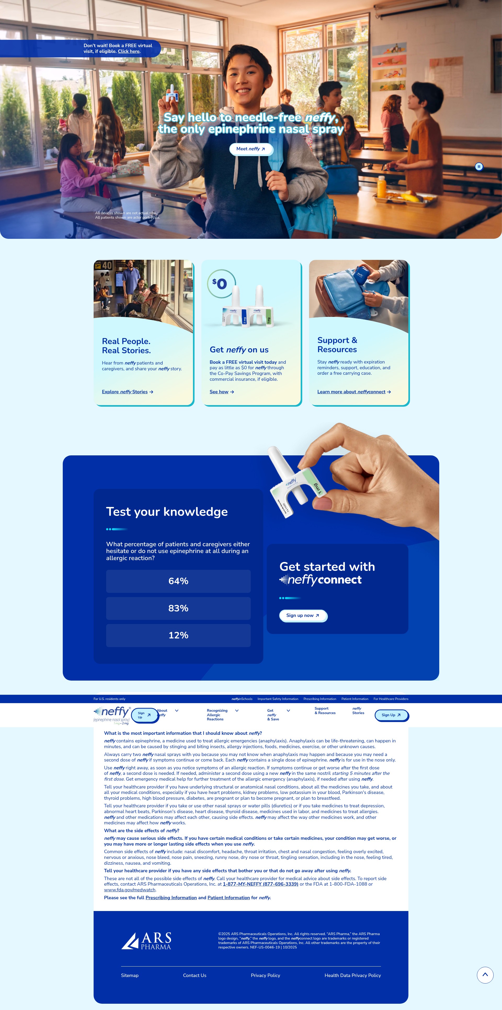 Screenshot of neffy.com