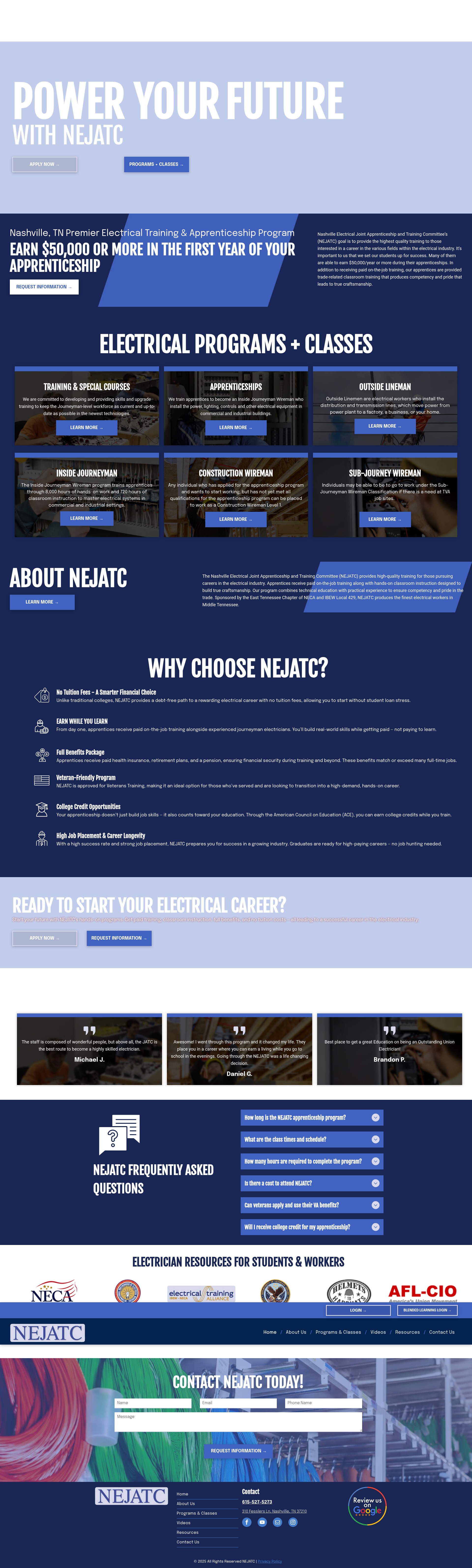 Screenshot of nejatc.org