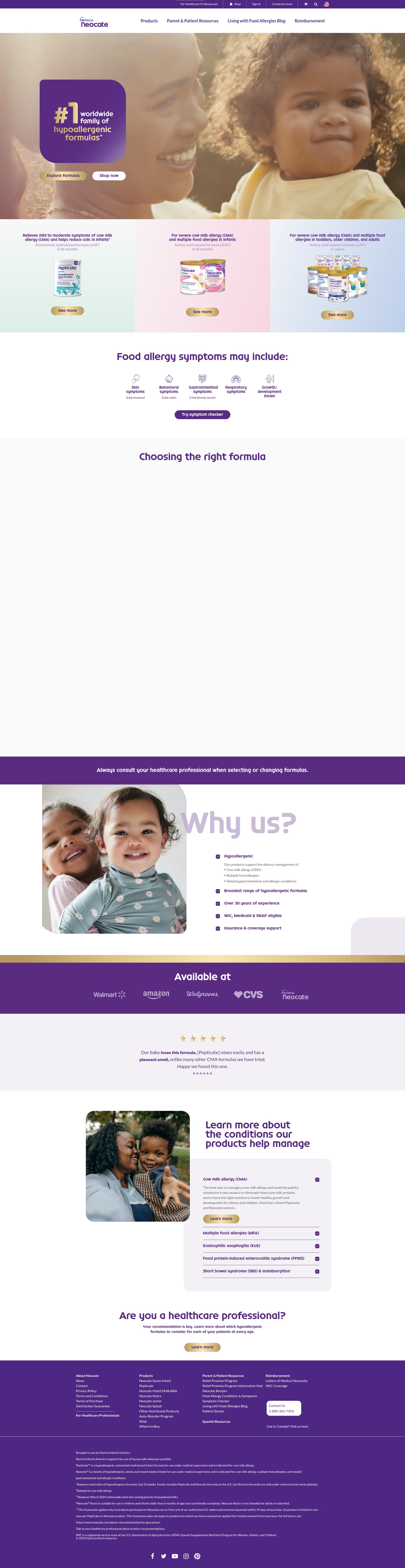 Screenshot of neocate.com
