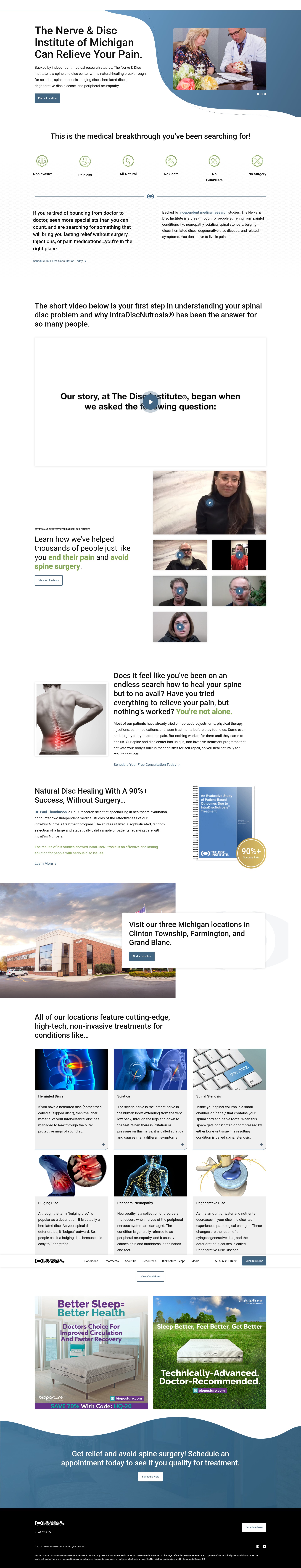 Screenshot of nervediscinstitute.com