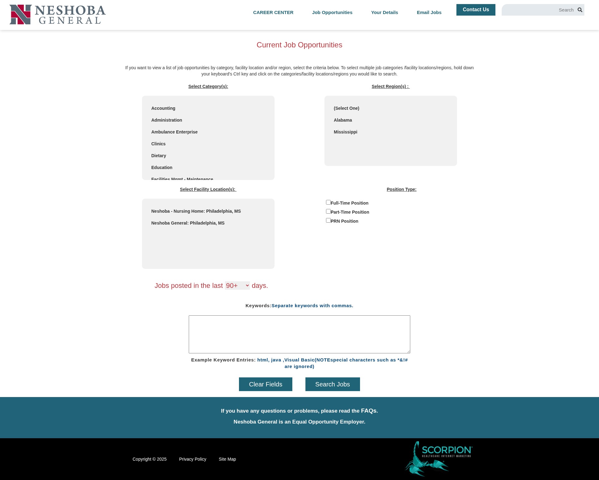 Screenshot of neshobageneral.com