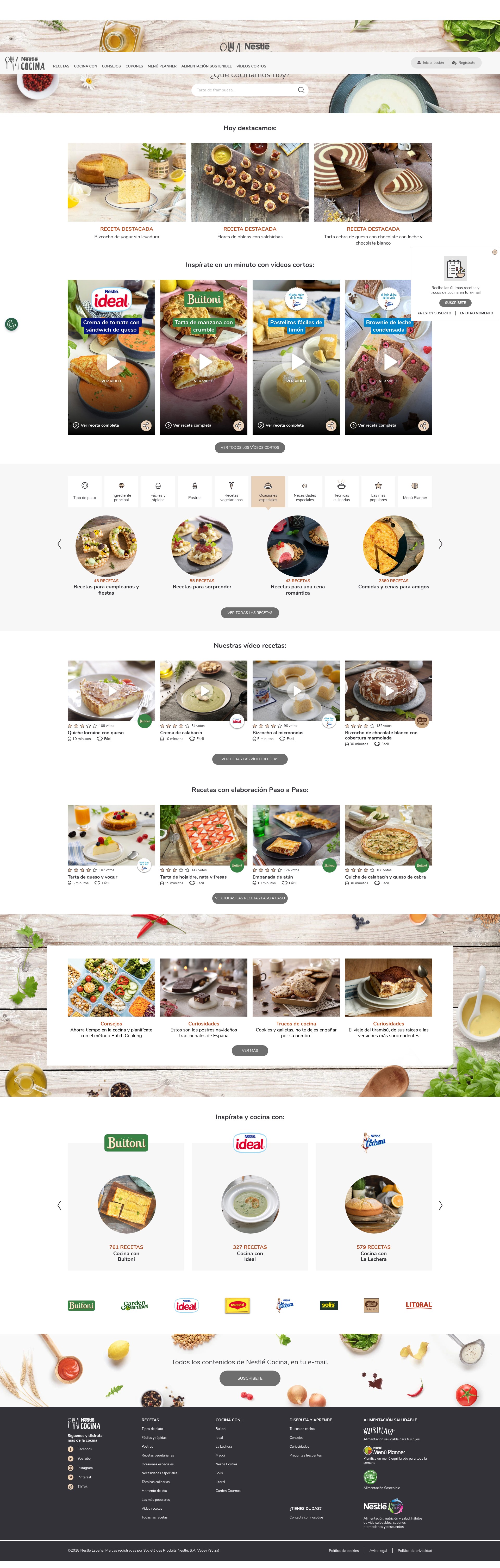 Screenshot of nestlecocina.es