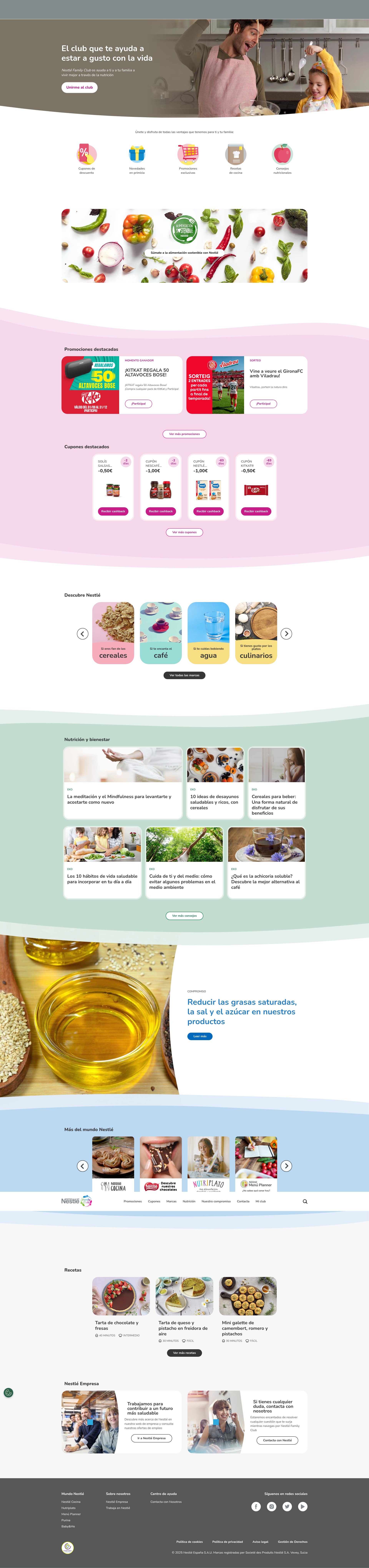 Screenshot of nestlefamilyclub.es