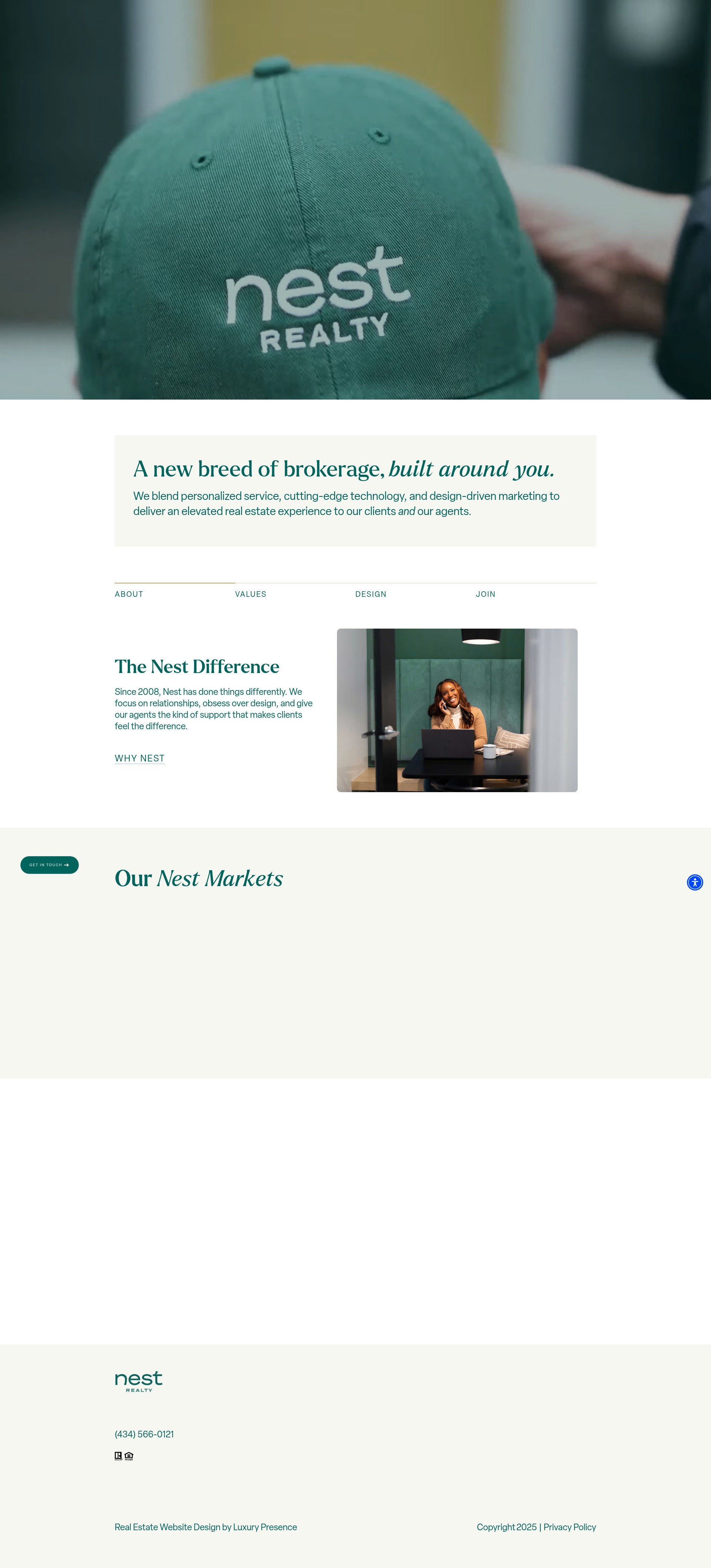 Screenshot of nestrealty.com