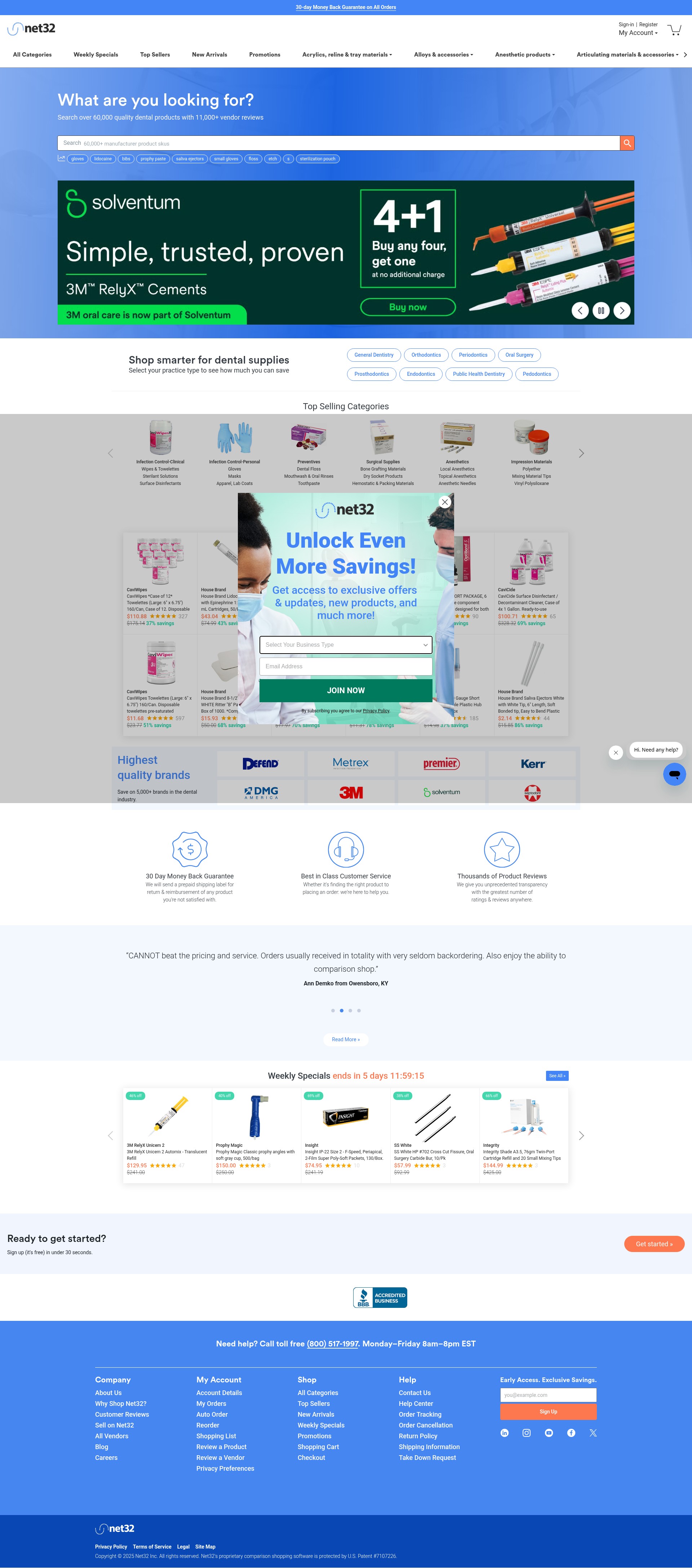 Screenshot of net32.com