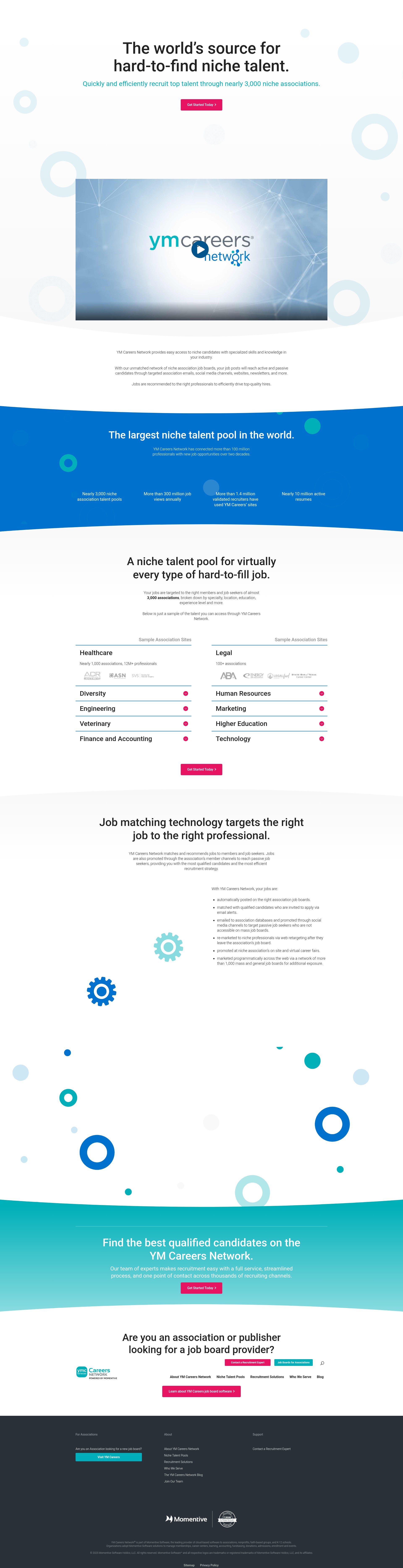Screenshot of network.ymcareers.com