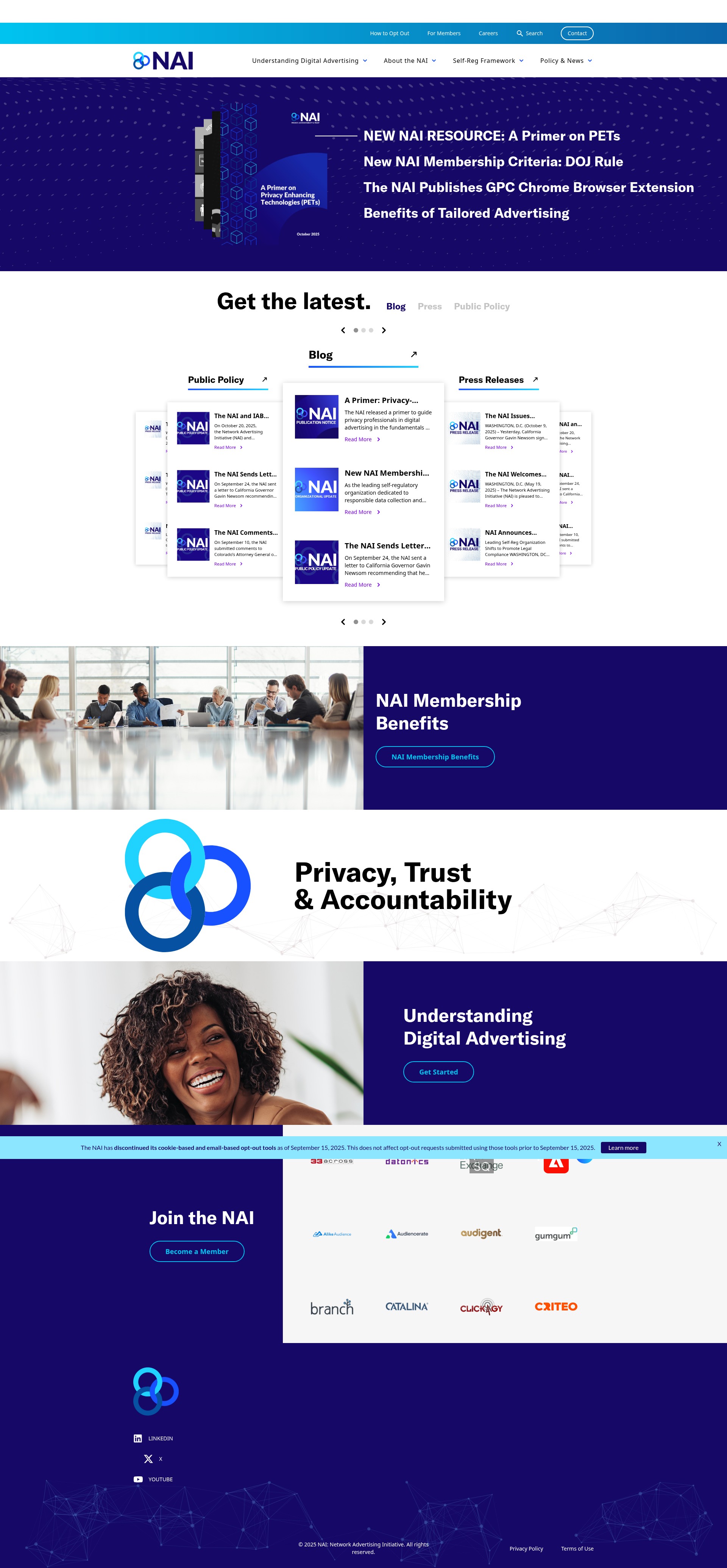 Screenshot of networkadvertising.org
