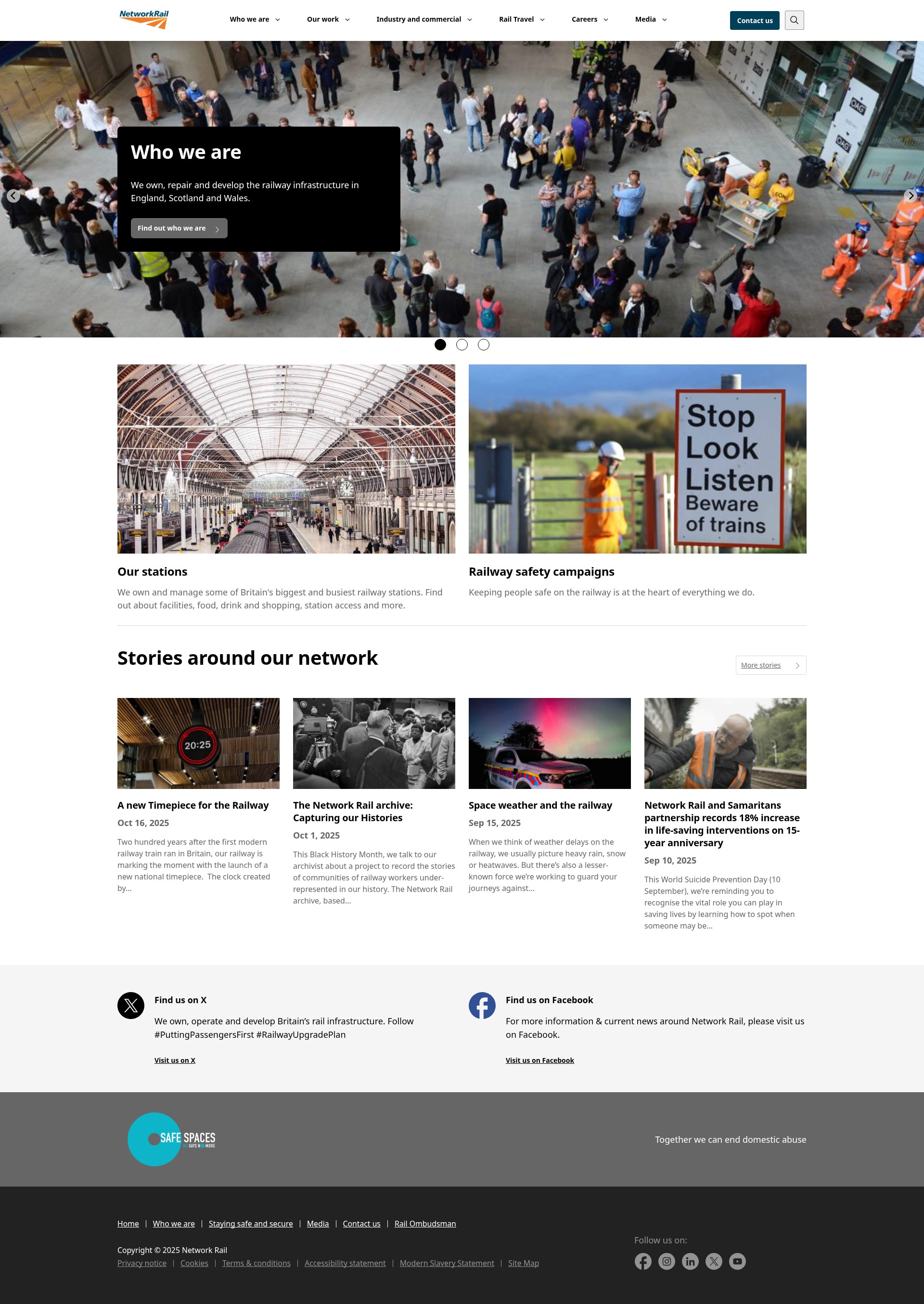 Screenshot of networkrail.co.uk