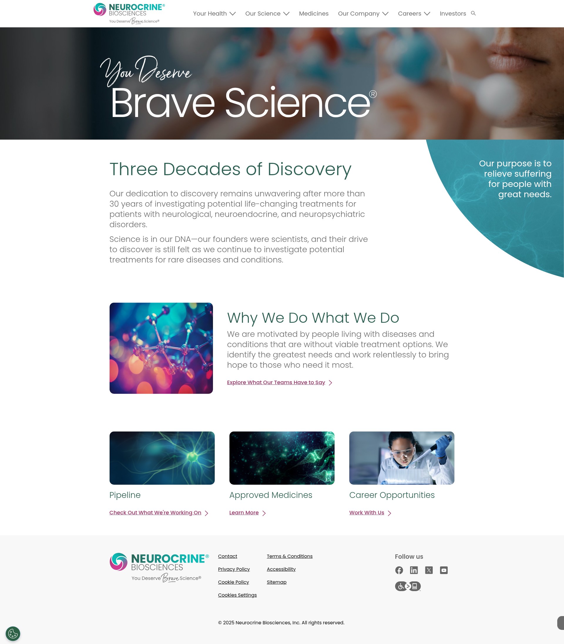 Screenshot of neurocrine.com