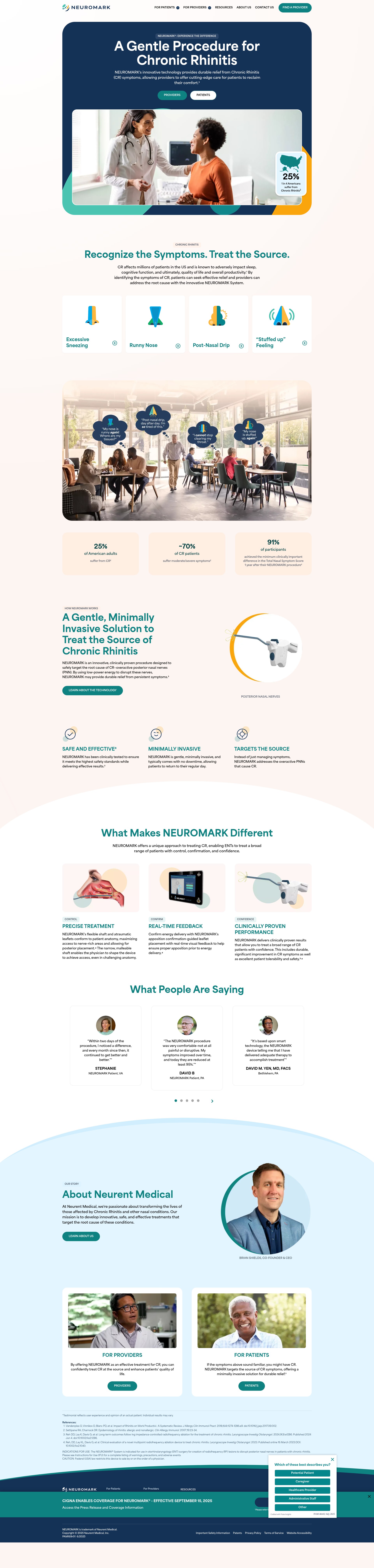 Screenshot of neuromark.com