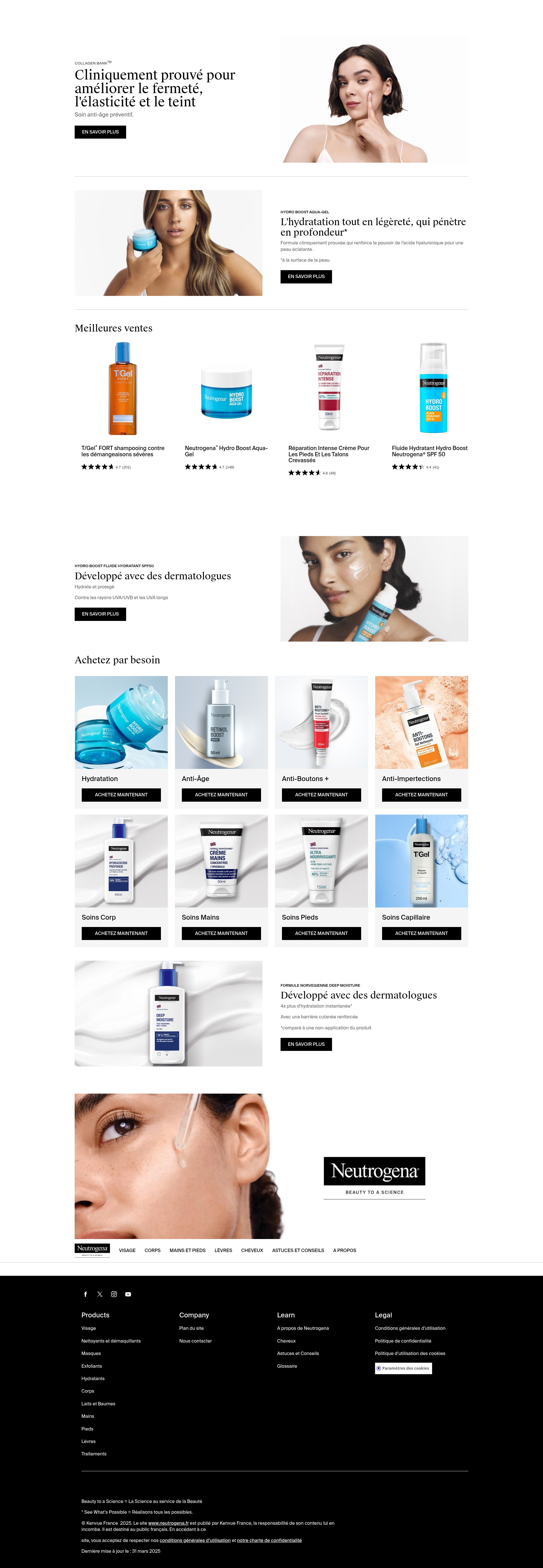 Screenshot of neutrogena.fr