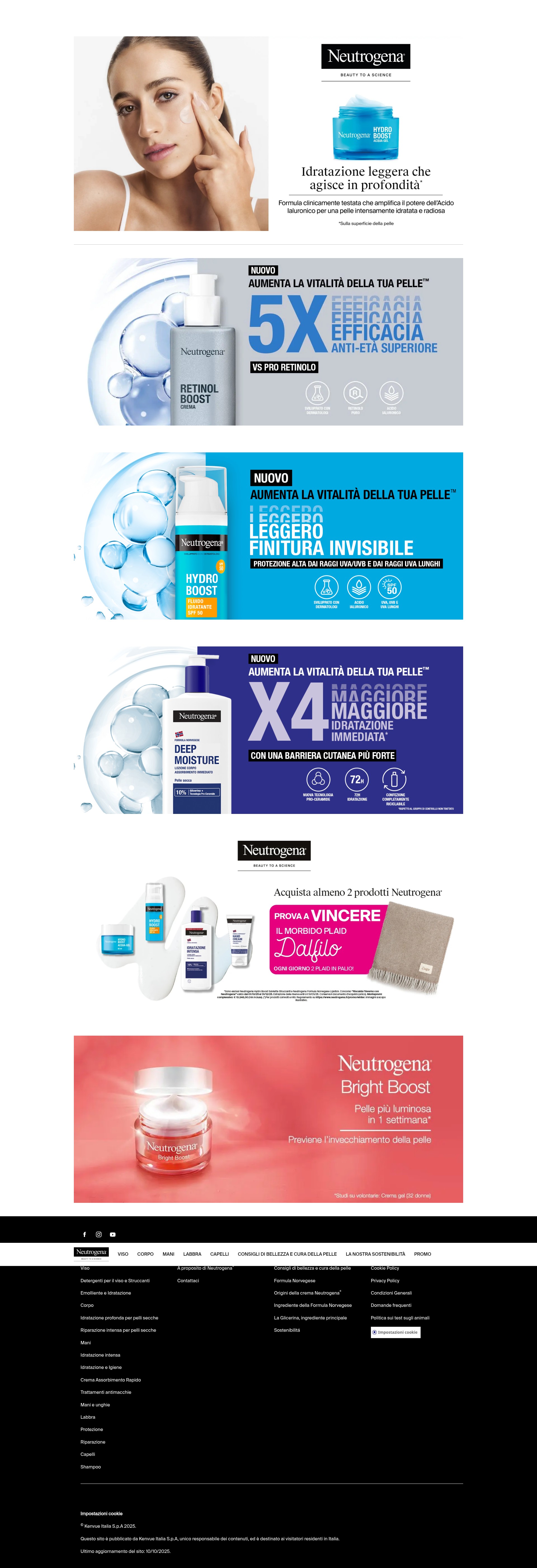 Screenshot of neutrogena.it