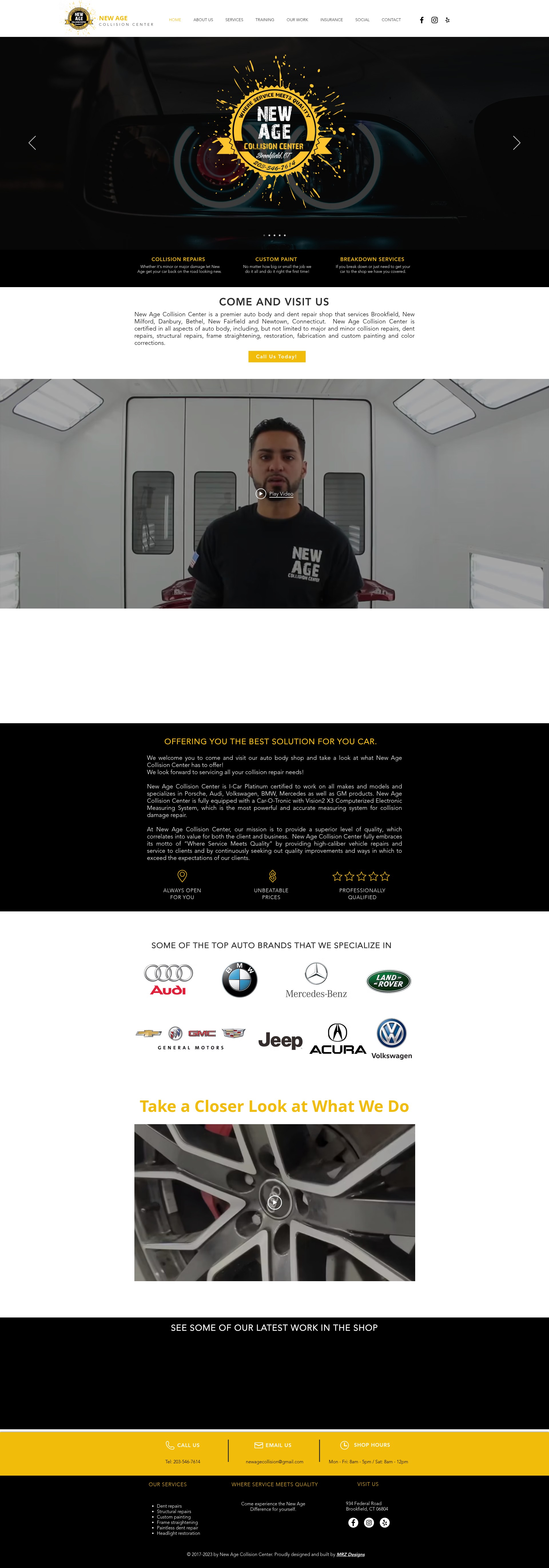 Screenshot of newagecollisioncenter.com