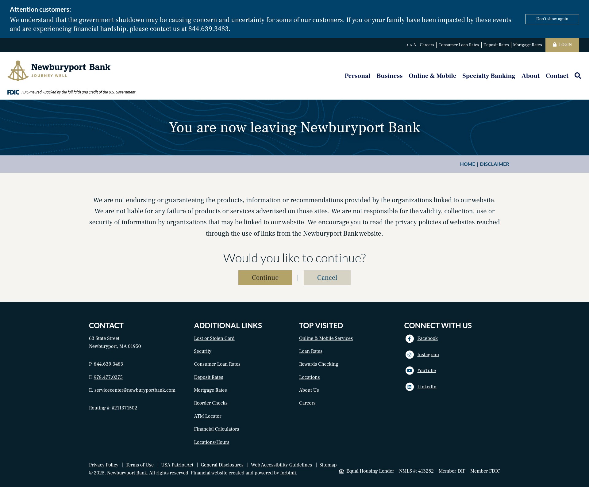 Screenshot of newburyportbank.com