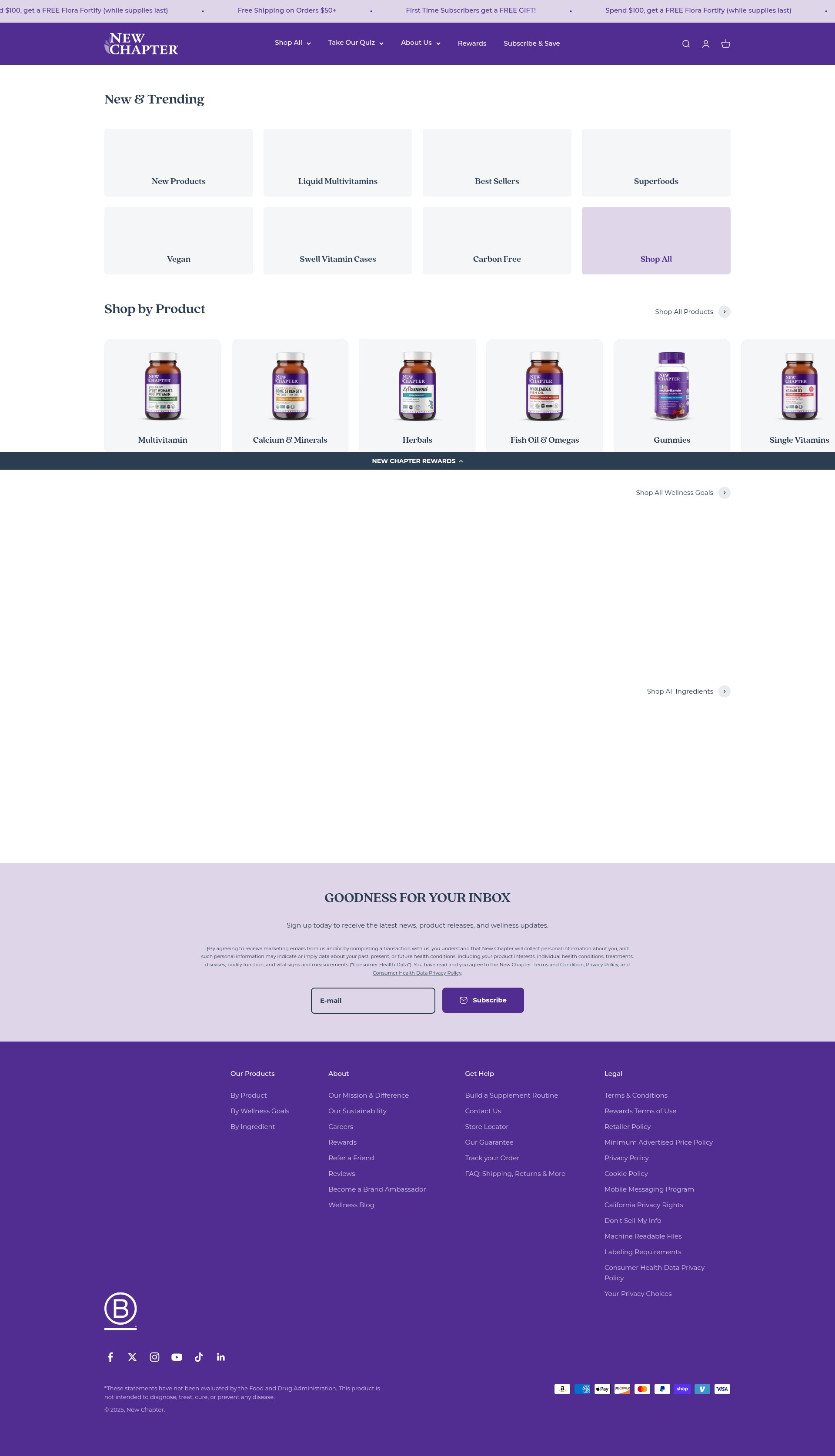 Screenshot of newchapter.com