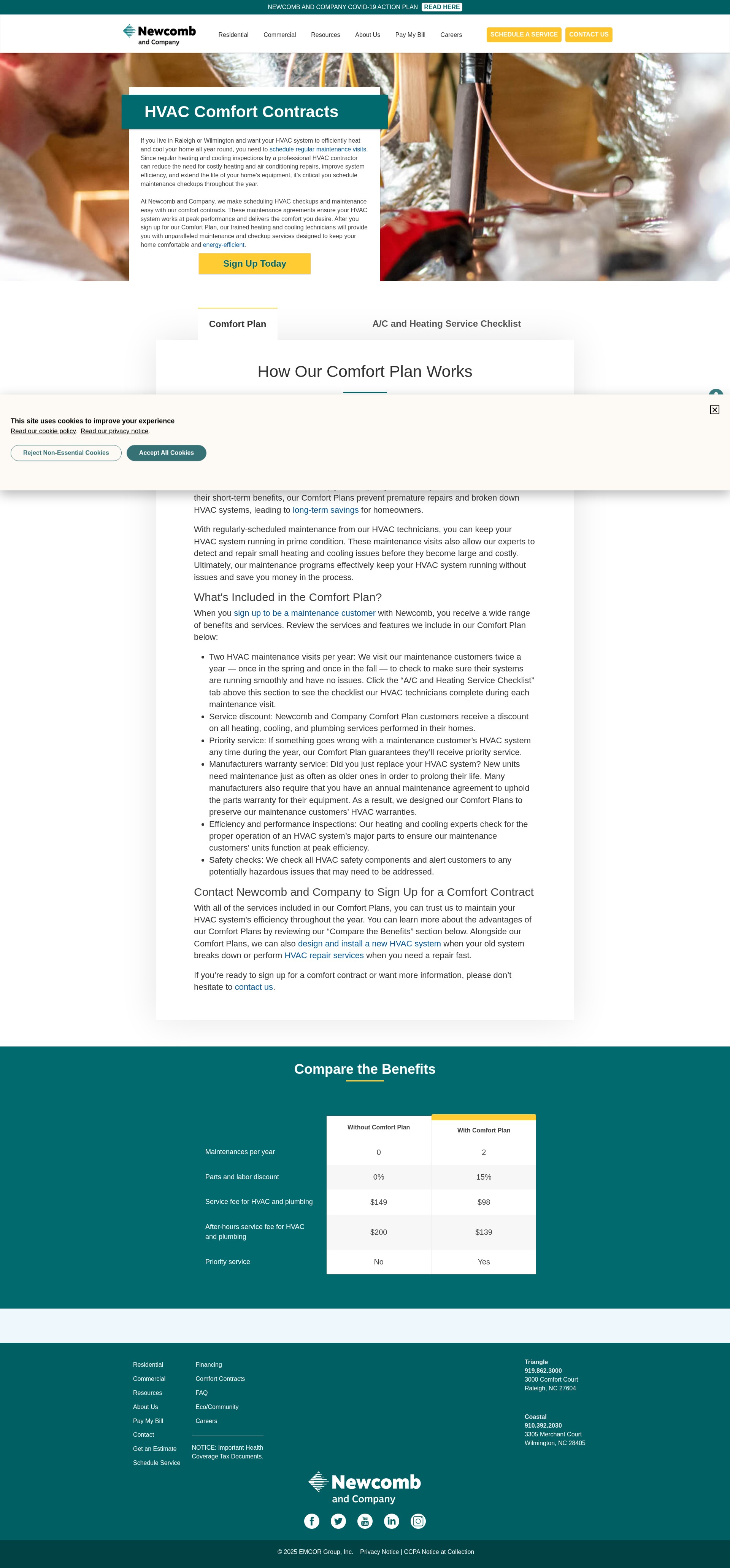 Screenshot of newcombandcompany.com