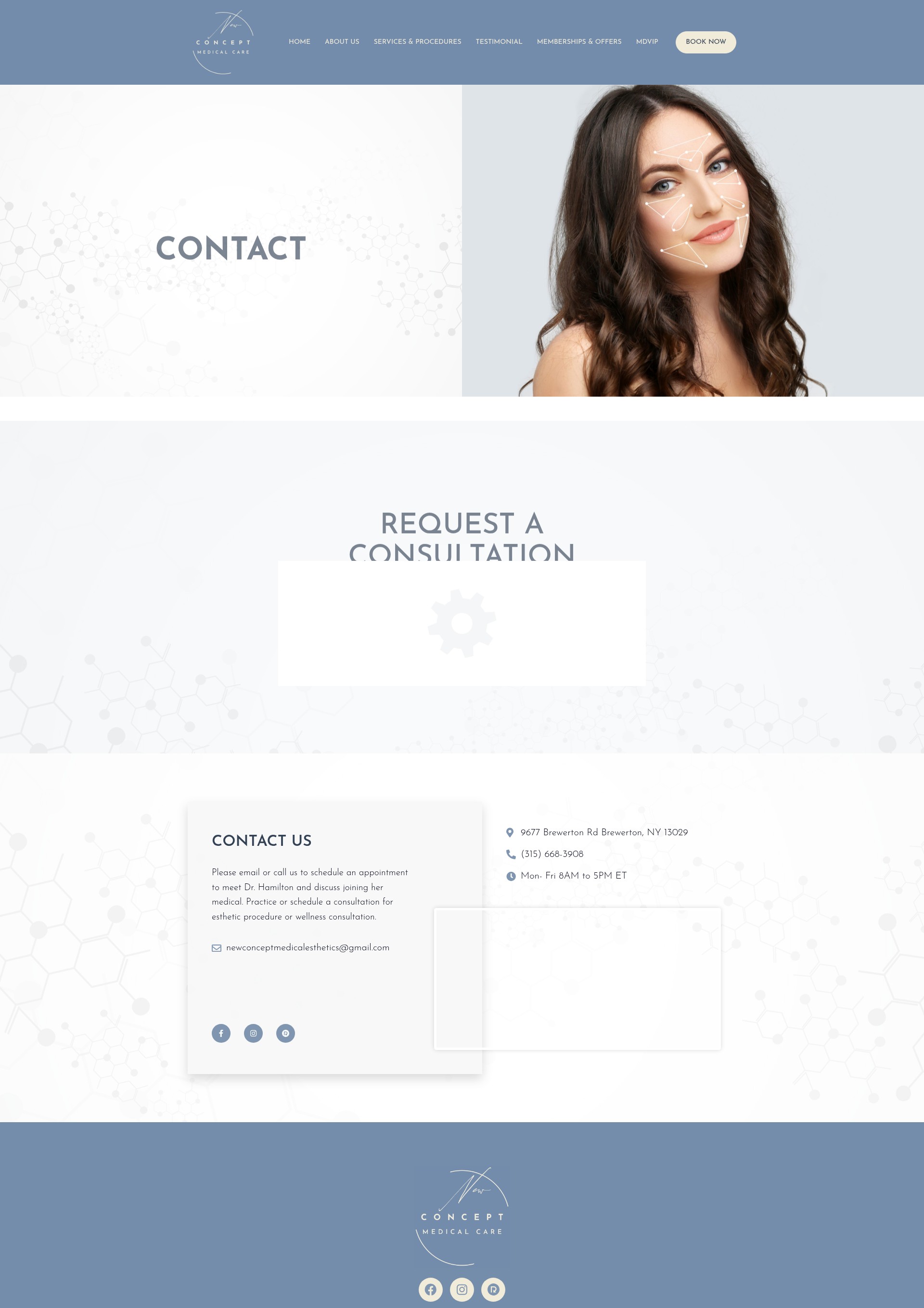 Screenshot of newconceptmd.com