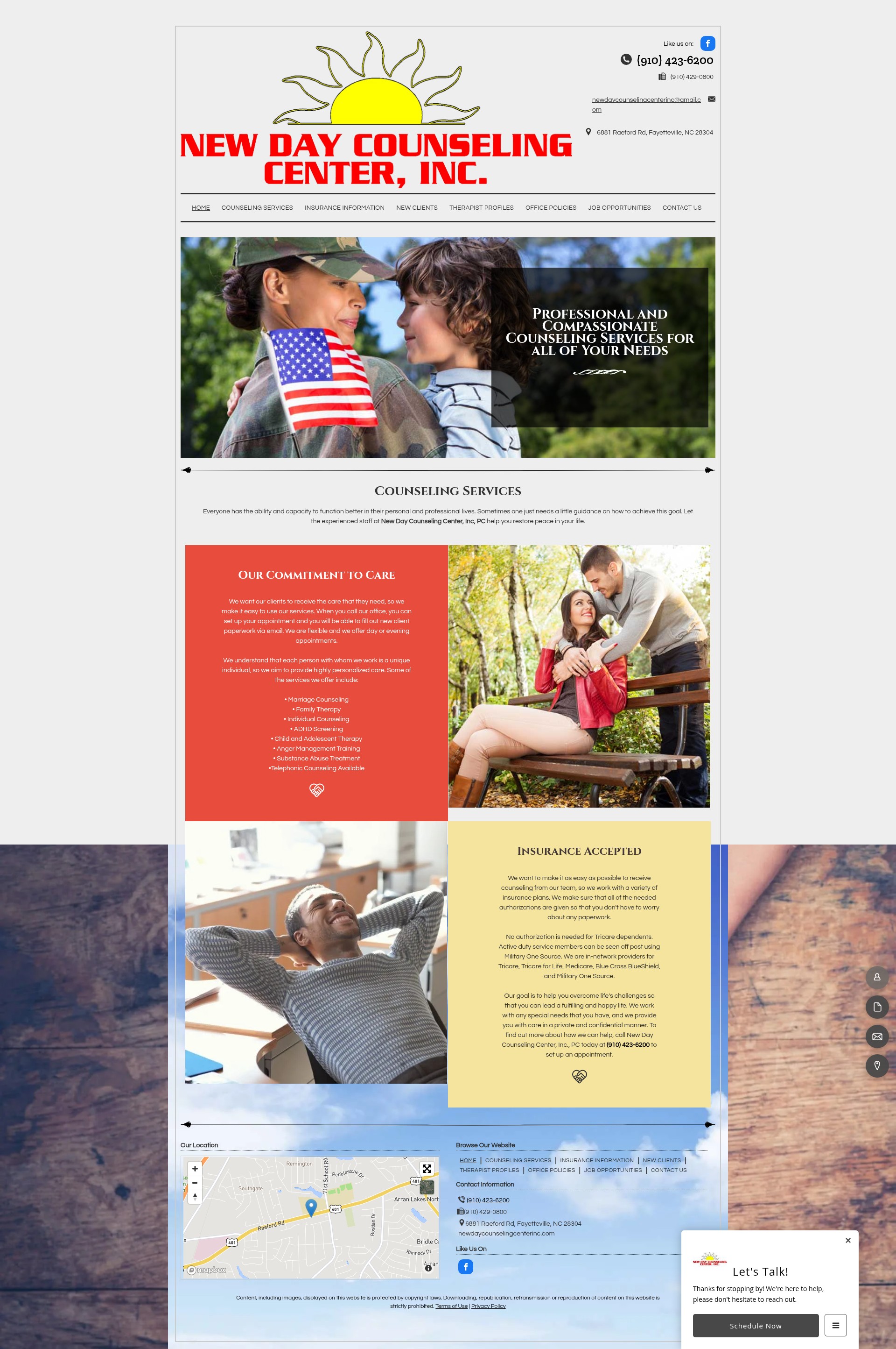 Screenshot of newdaycounselingcenterinc.com
