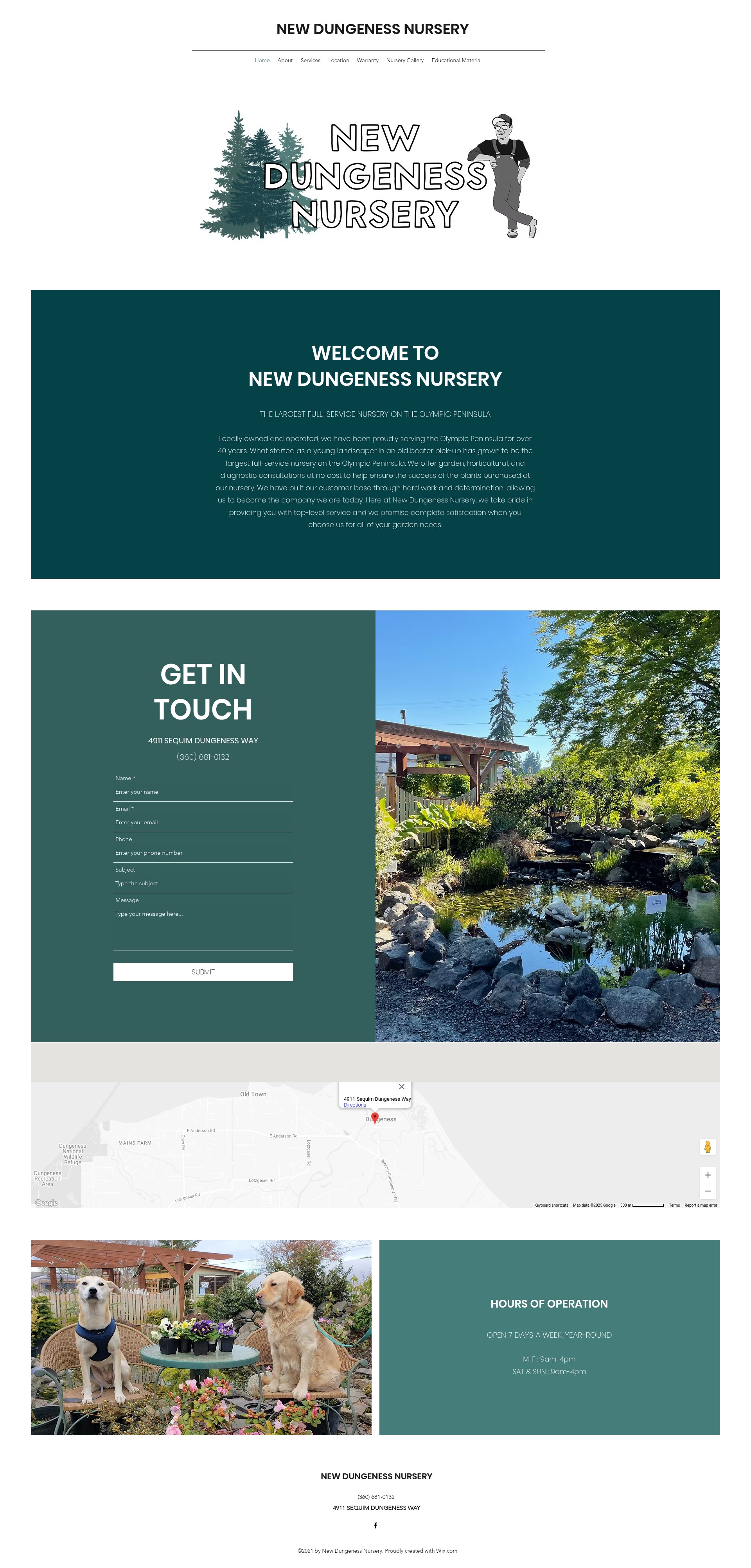 Screenshot of newdungenessnursery.com