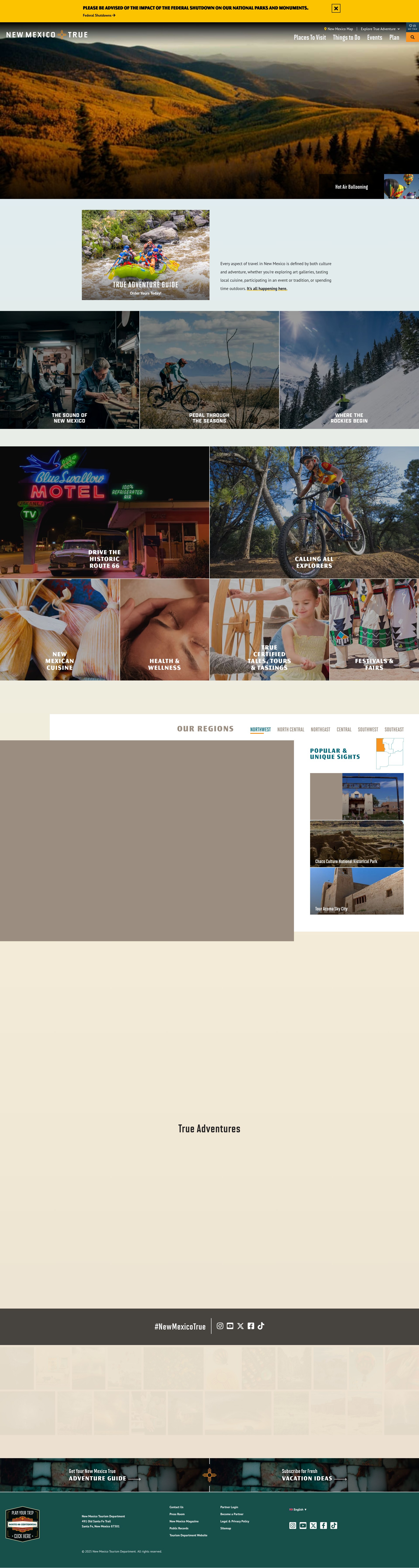 Screenshot of newmexico.org