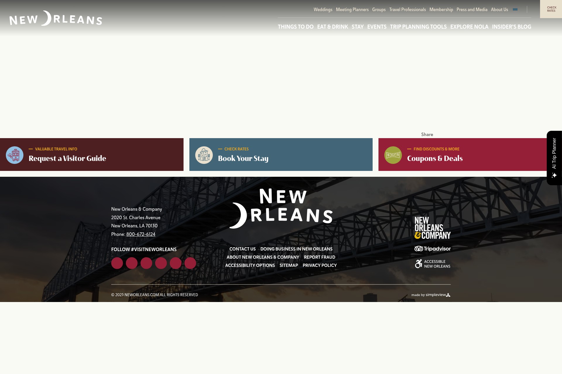 Screenshot of neworleans.com