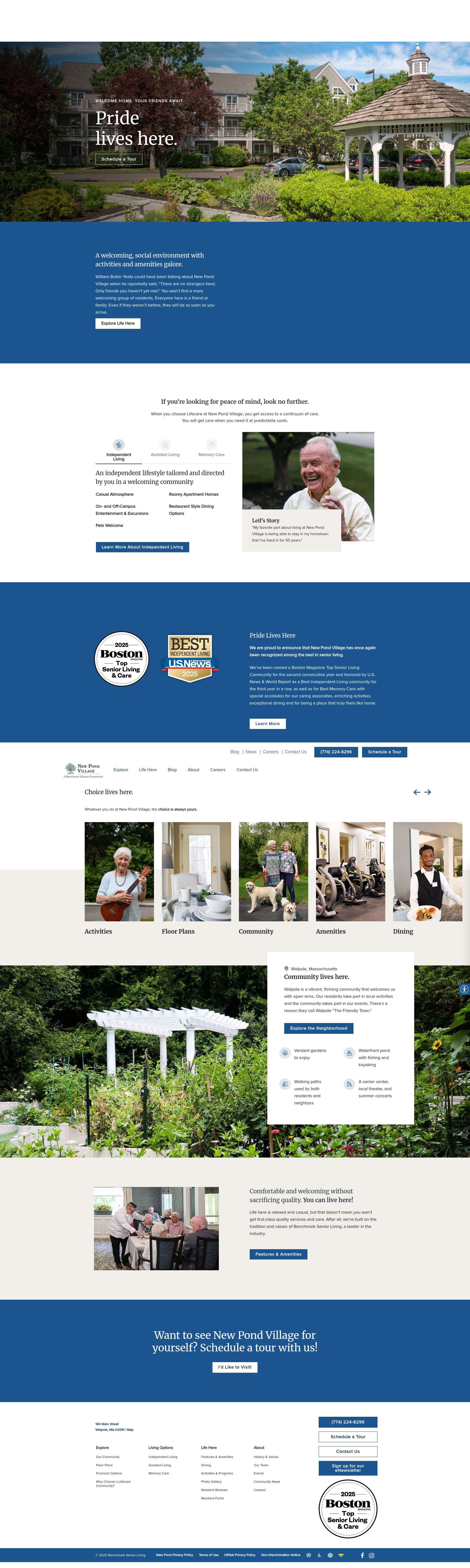 Screenshot of newpondvillage.com