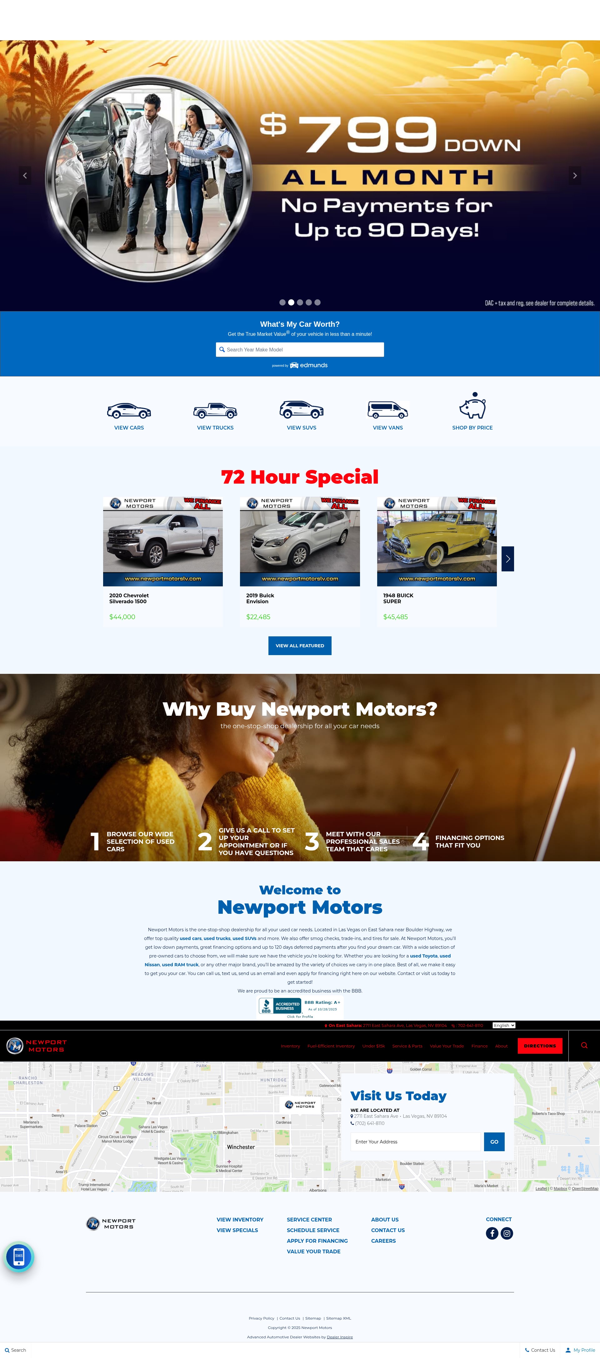 Screenshot of newportmotorslv.com
