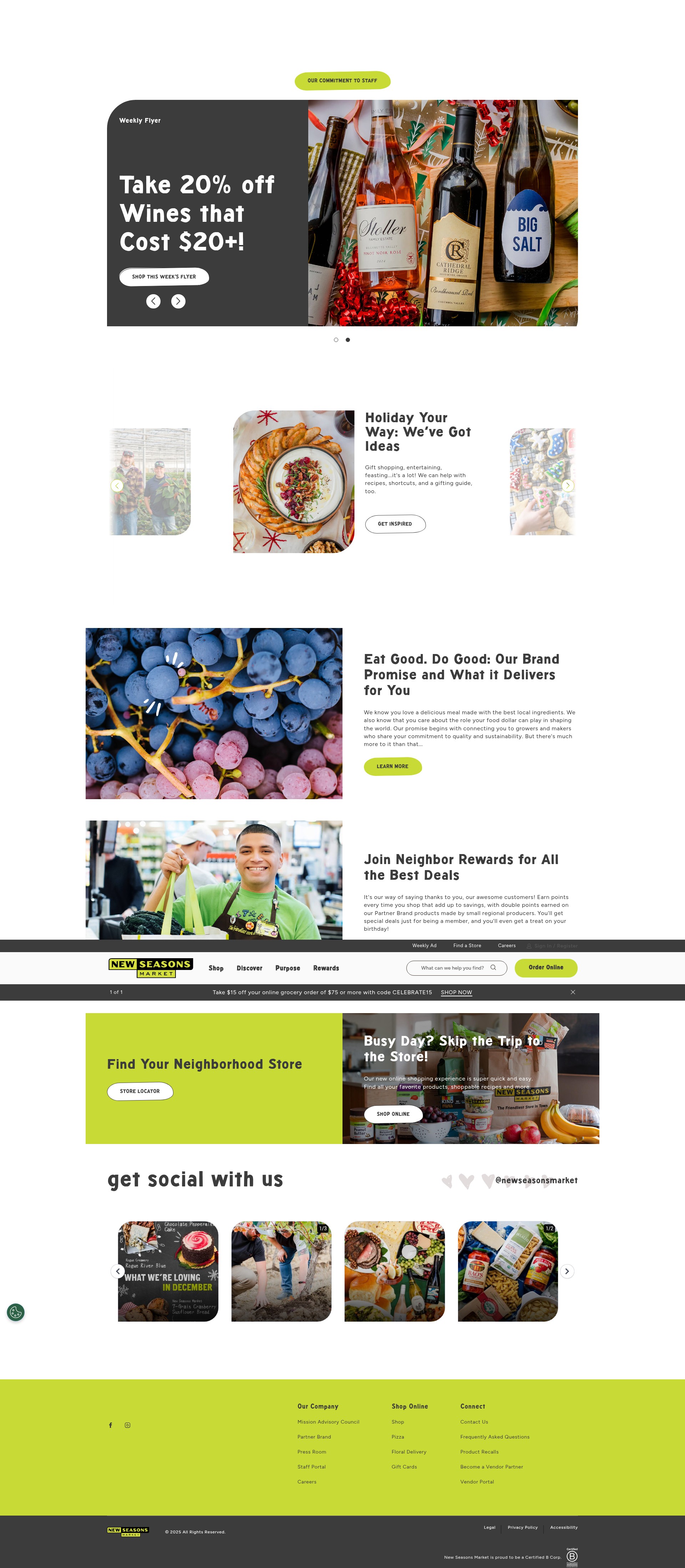 Screenshot of newseasonsmarket.com