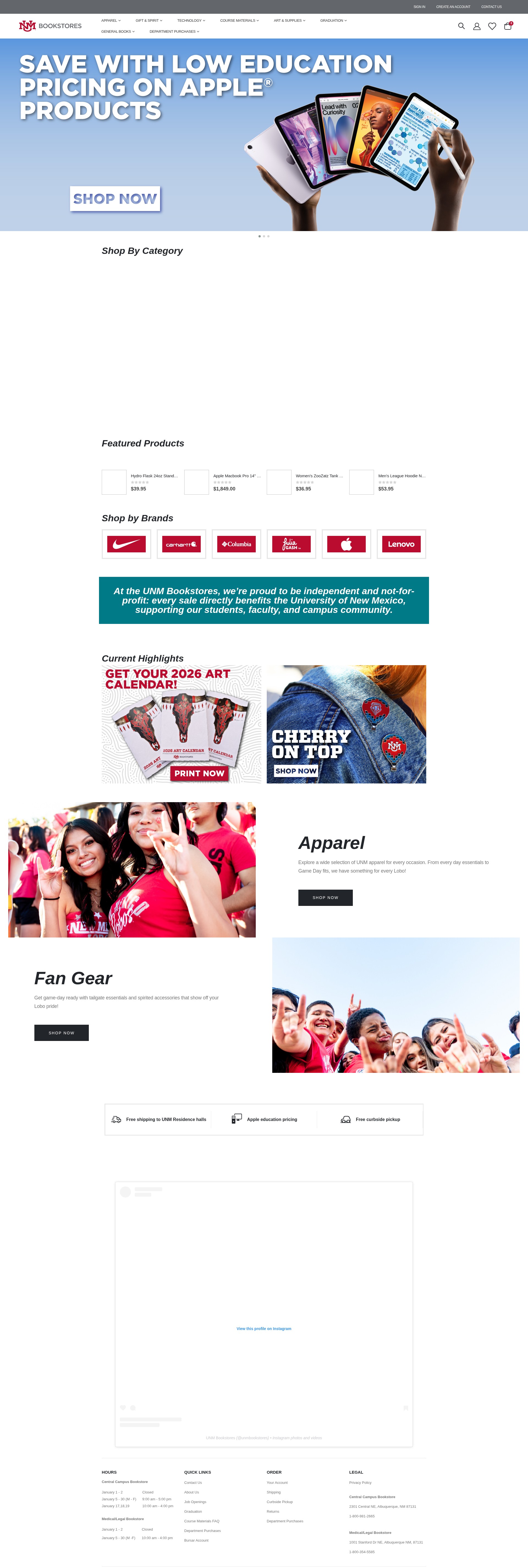 Screenshot of newsroom.unm.edu