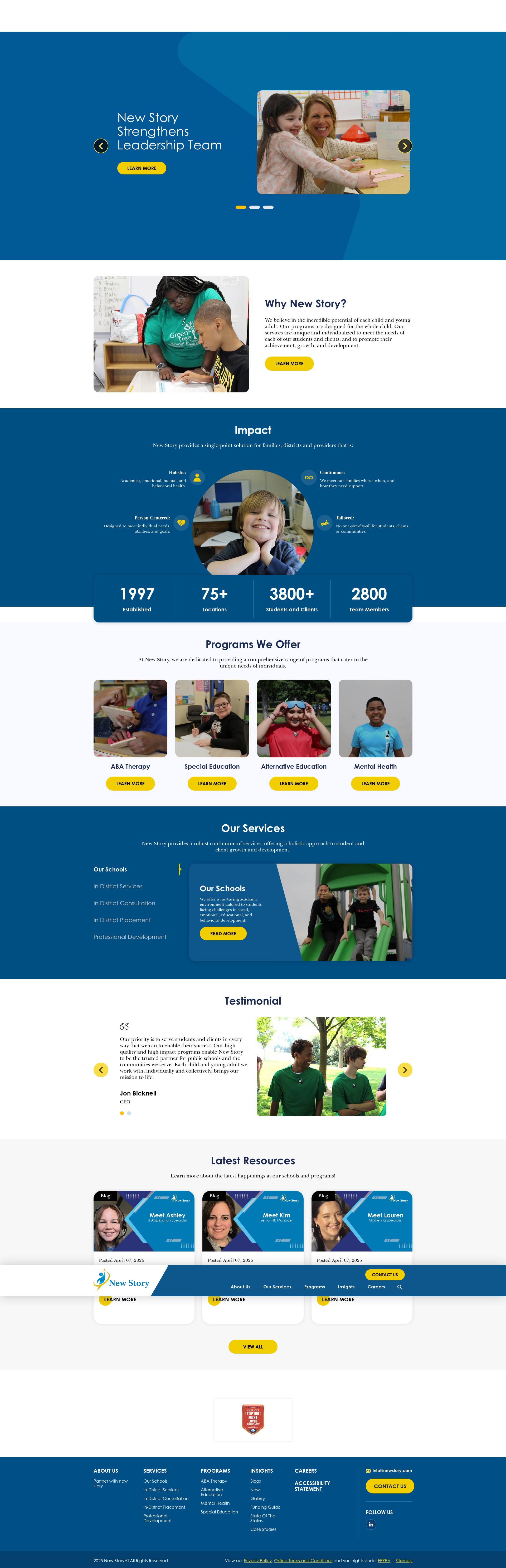 Screenshot of newstory.com