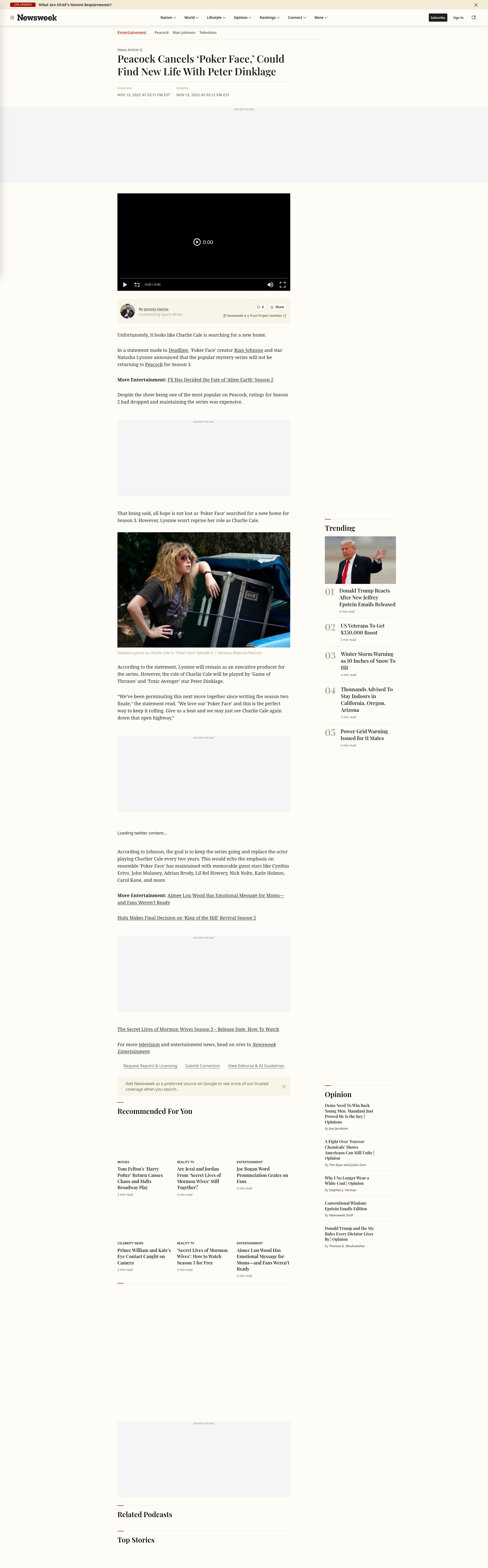 Screenshot of newsweek.com
