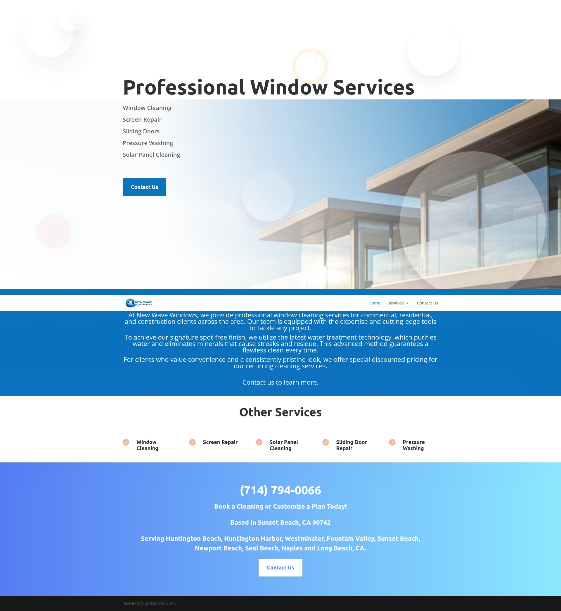 Screenshot of newwave-windows.com