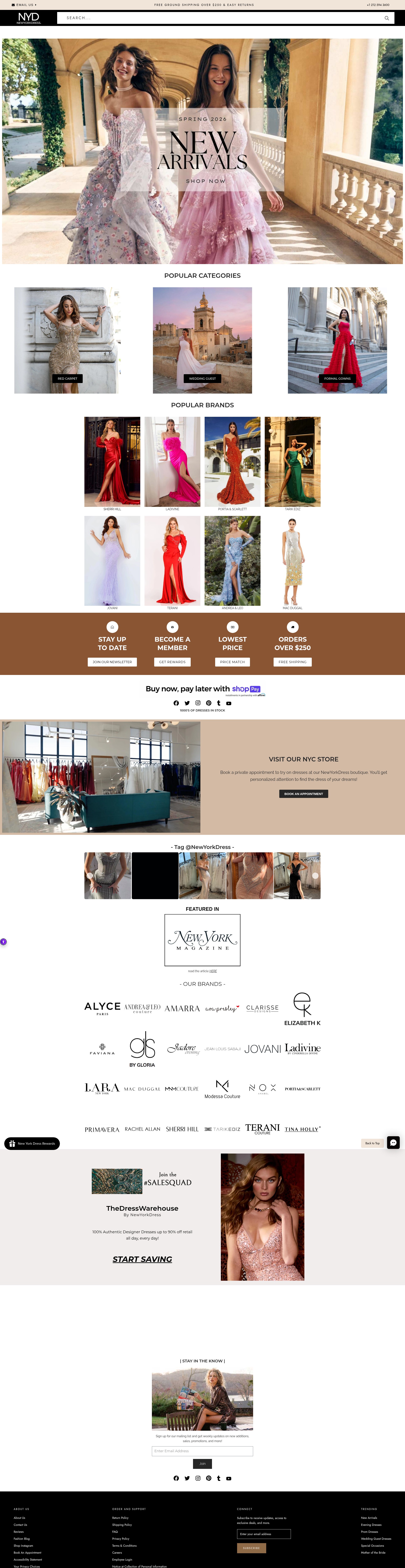 Screenshot of newyorkdress.com