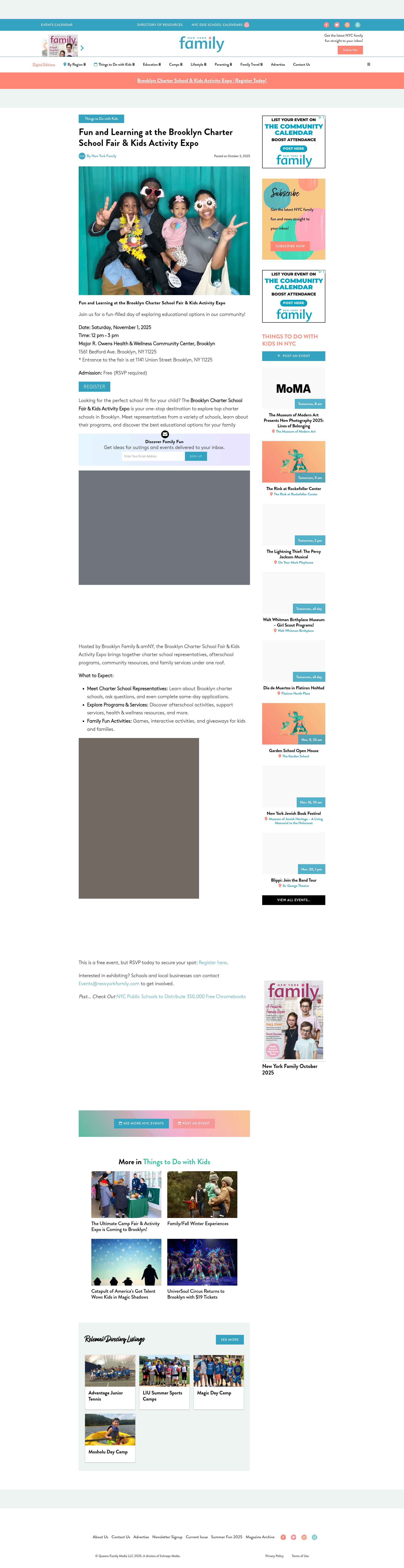 Screenshot of newyorkfamily.com