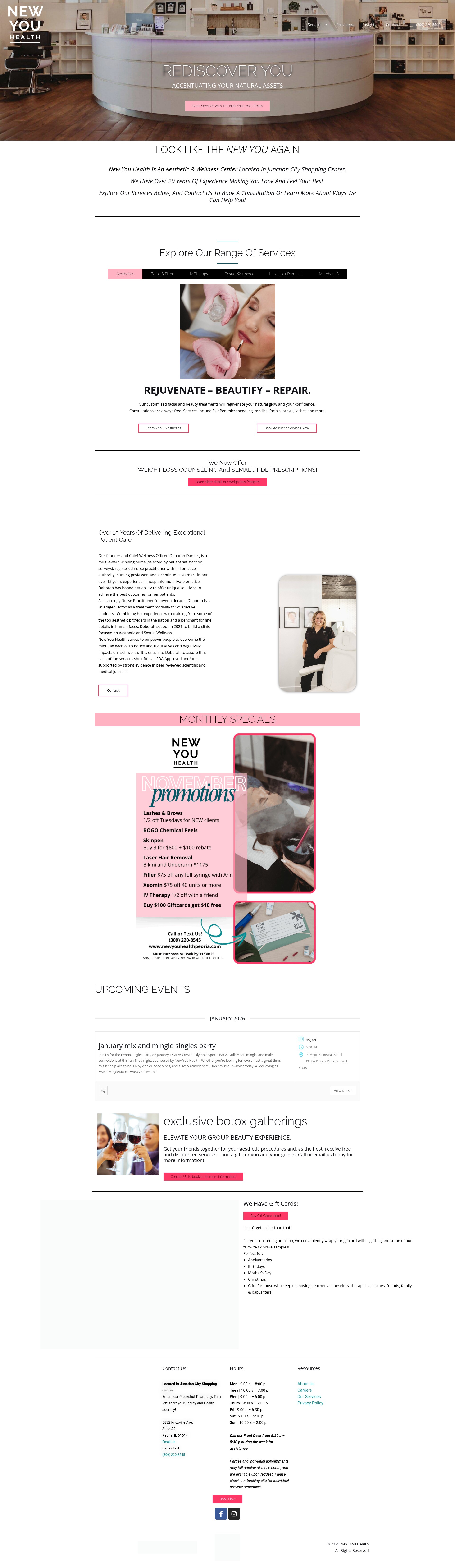 Screenshot of newyouhealthpeoria.com