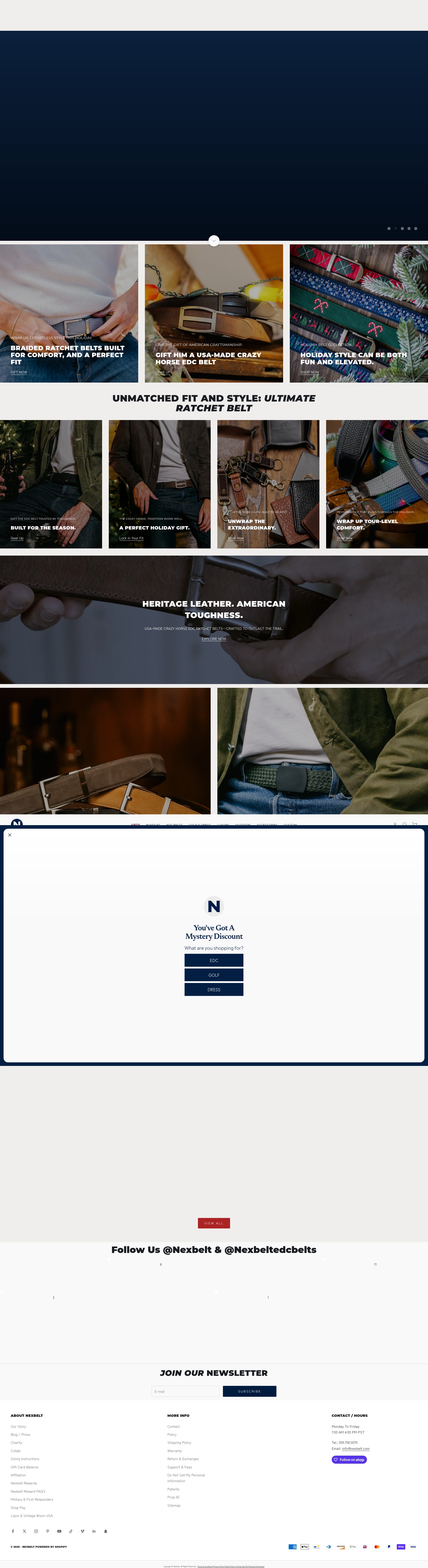 Screenshot of nexbelt.com