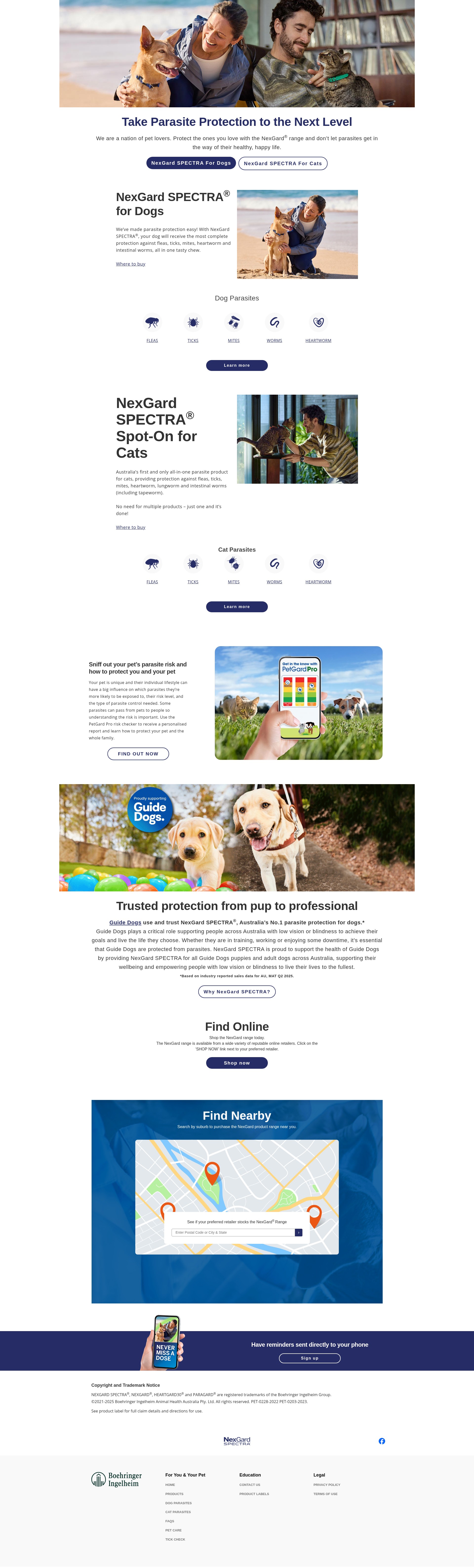 Screenshot of nexgard.com.au