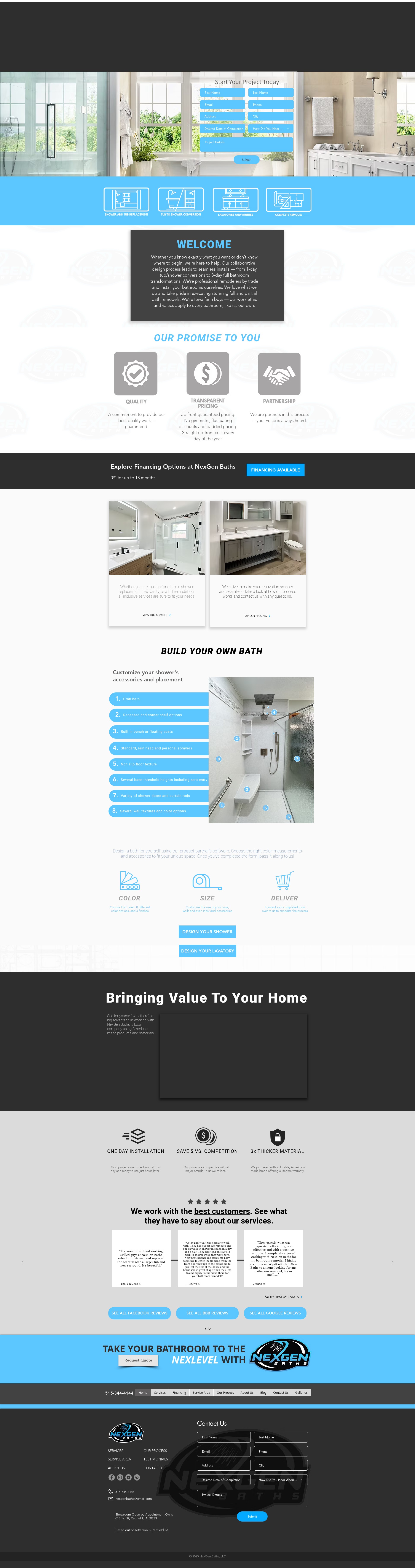 Screenshot of nexgenbaths.com
