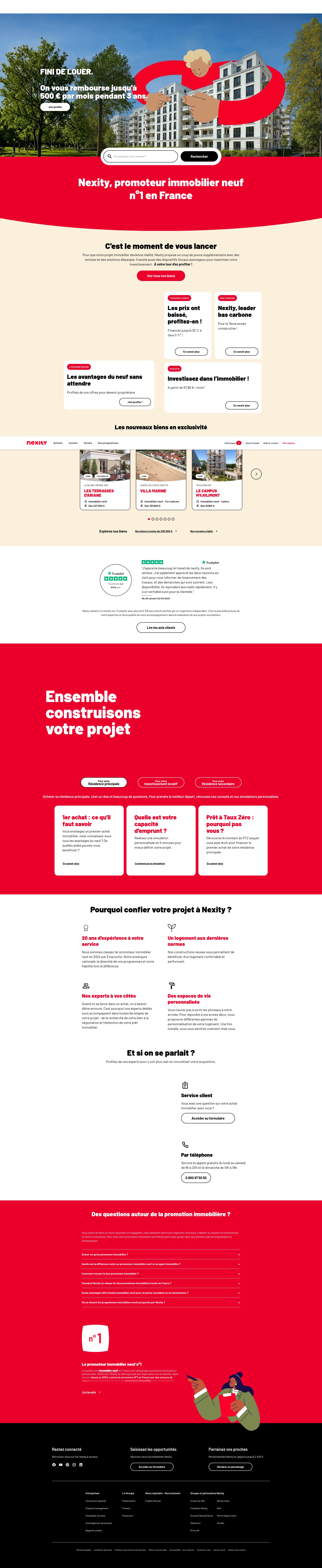 Screenshot of nexity.fr
