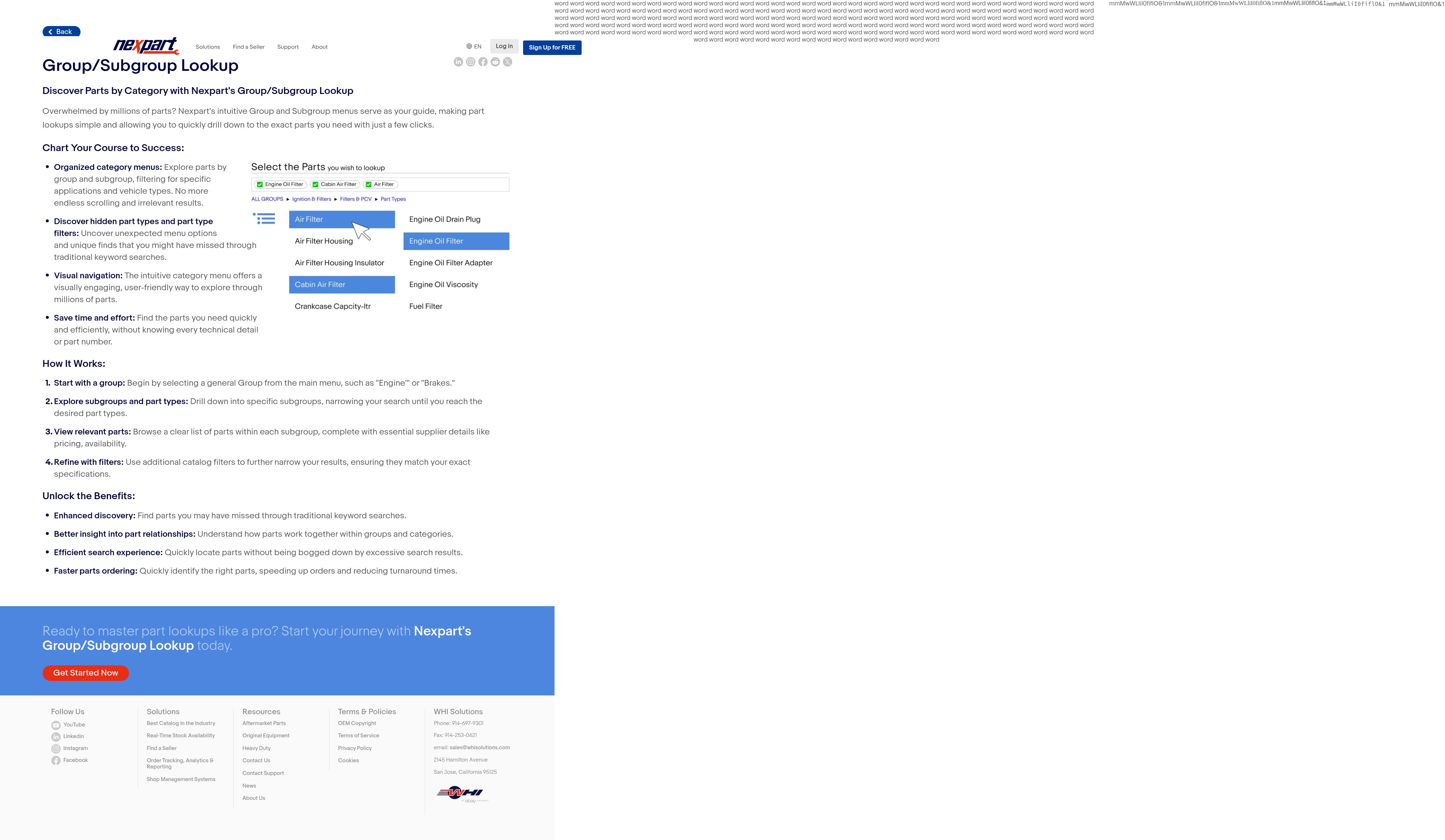 Screenshot of nexpart.com