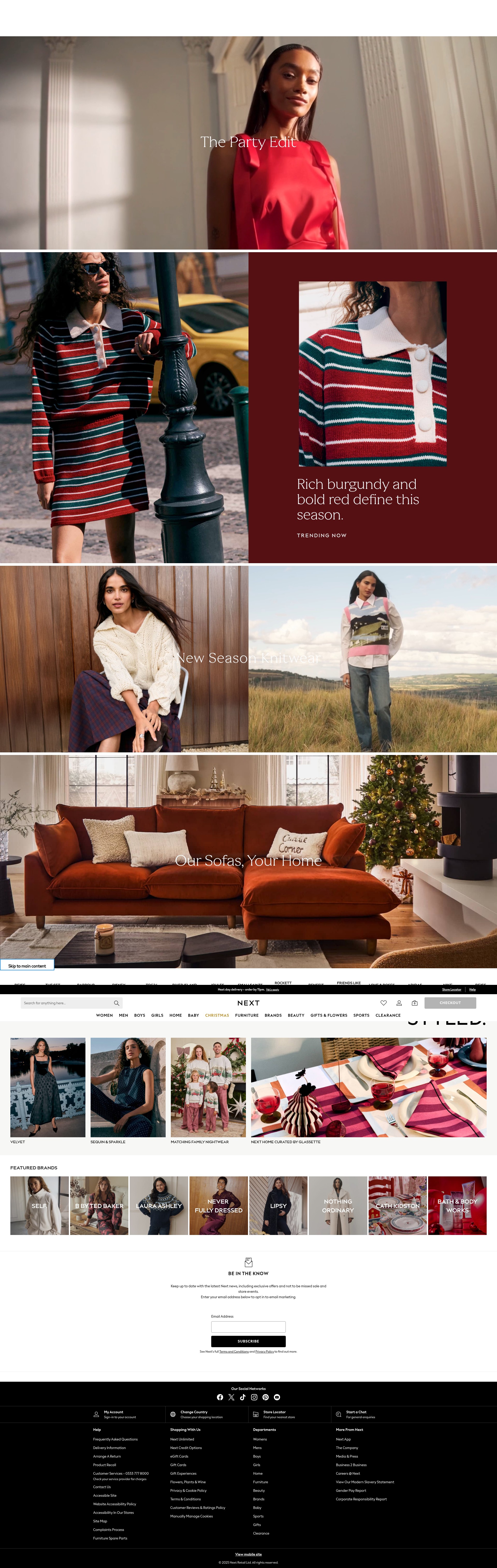 Screenshot of next.co.uk