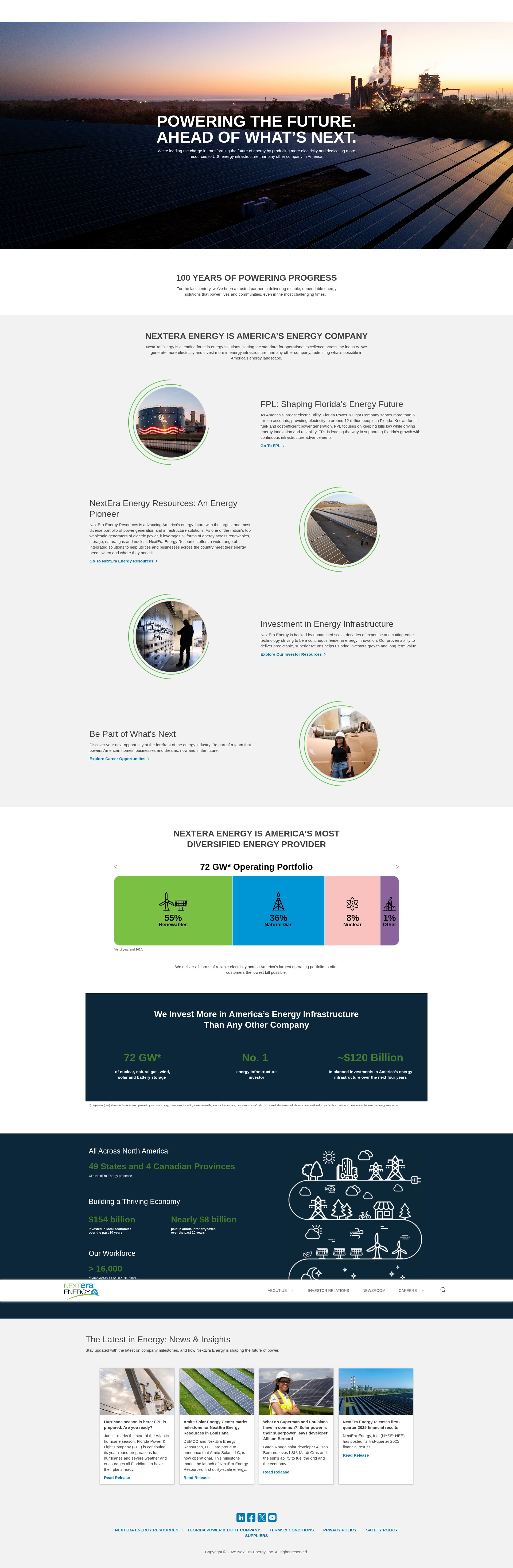 Screenshot of nexteraenergy.com