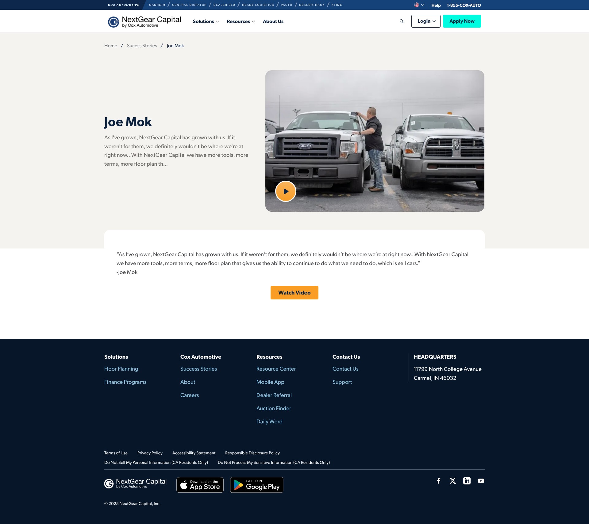 Screenshot of nextgearcapital.com
