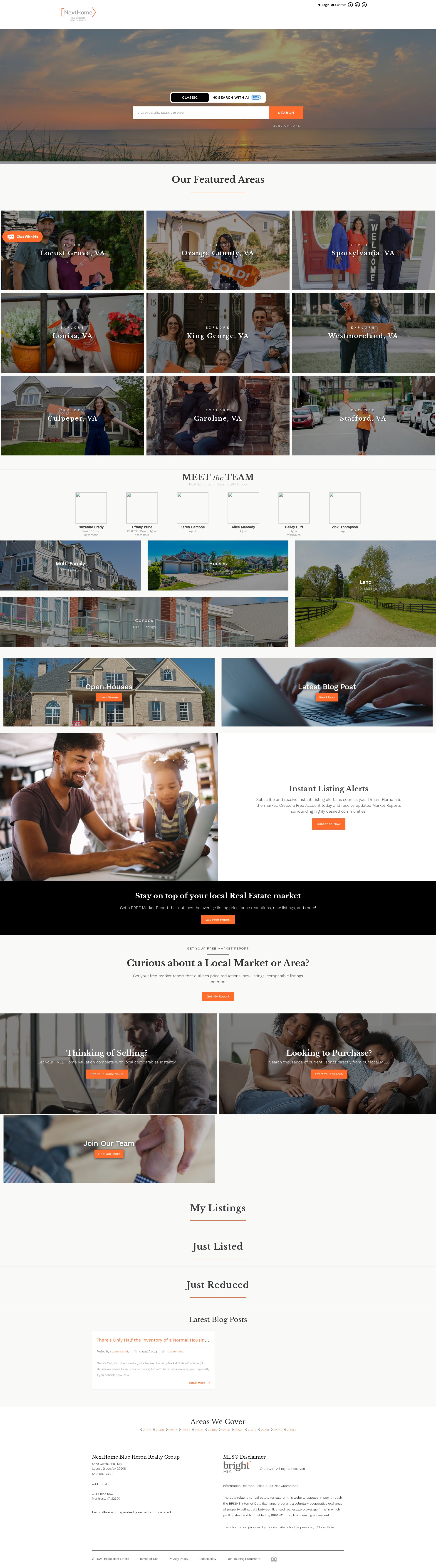 Screenshot of nexthomeblueheron.com