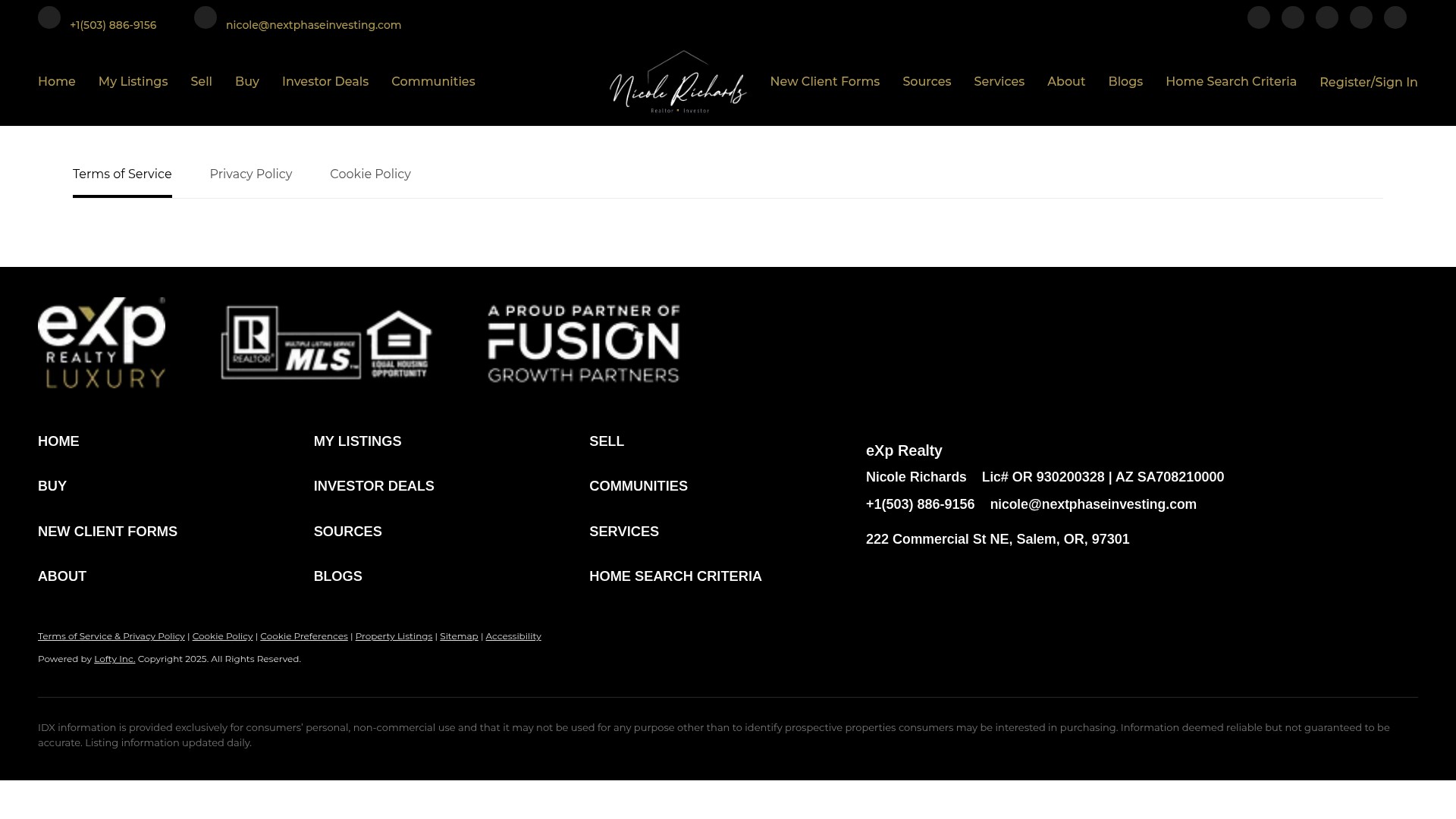 Screenshot of nextphaseinvesting.com