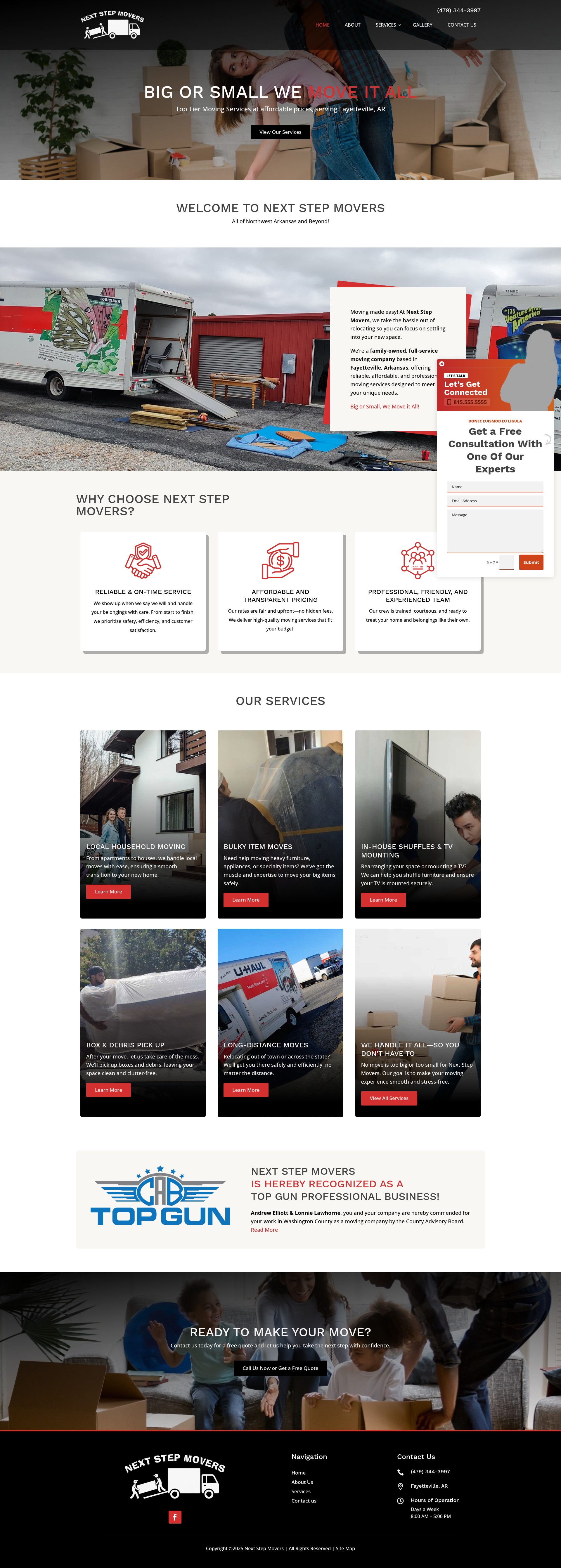 Screenshot of nextstepmoversnwa.com