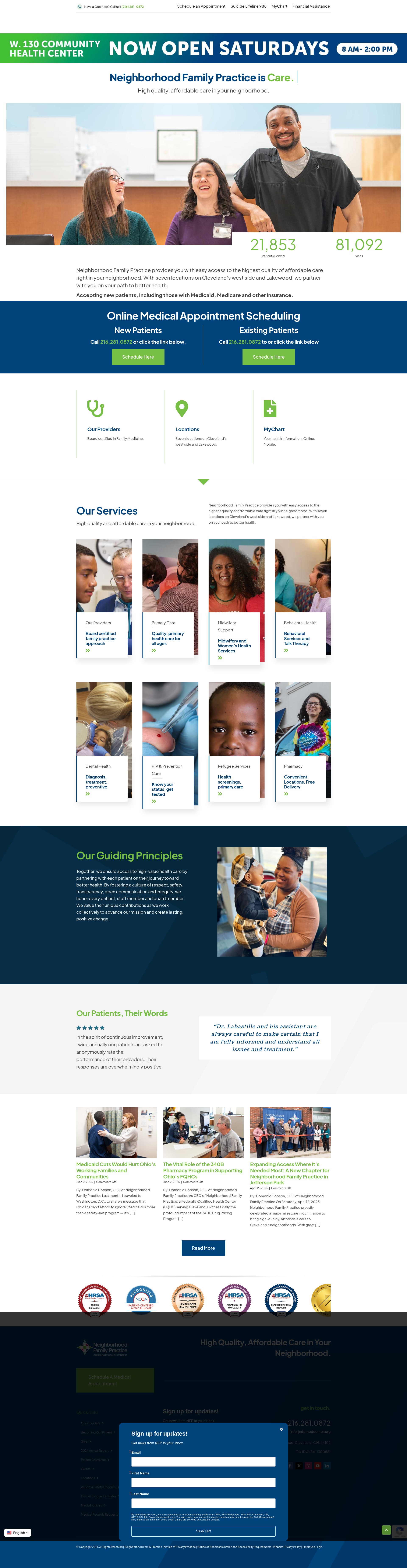 Screenshot of nfpmedcenter.org