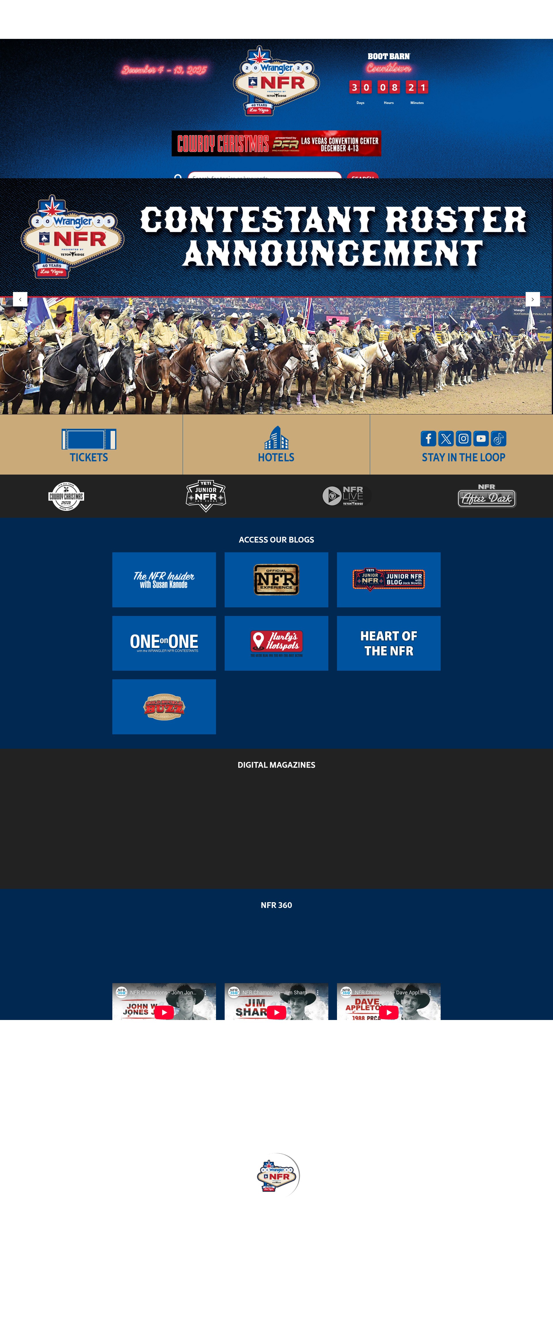 Screenshot of nfrexperience.com